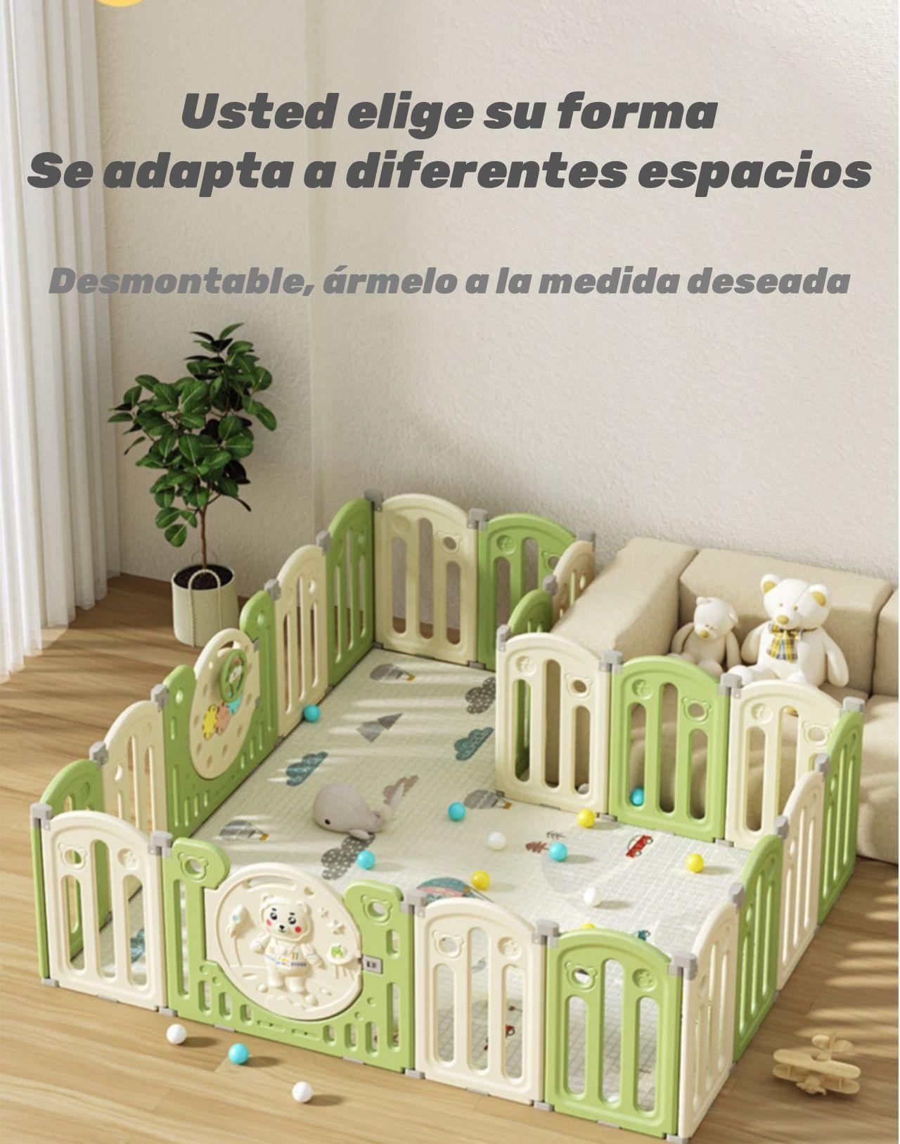 Corral Armado Multiposiciones Accesorios 160*191cm Lubabycas-4