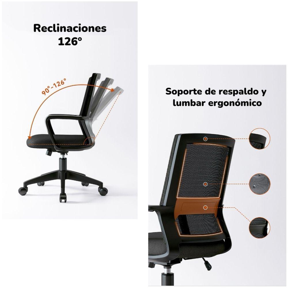 Silla De Escritorio Blanca Con Apoya Cabeza By LuBabycas-3