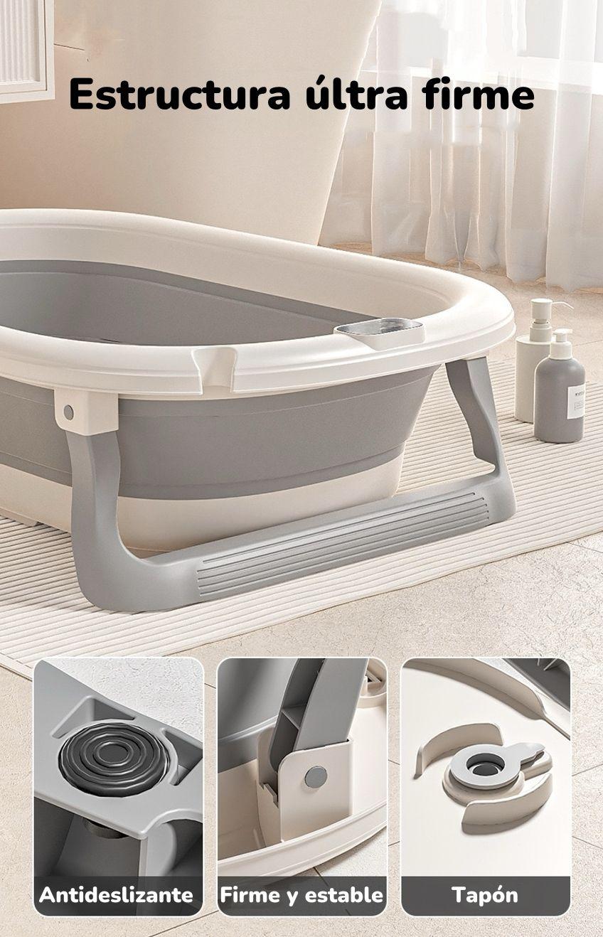 Bañera Con Respaldo De Ducha Comfort Café LuBabycas-5