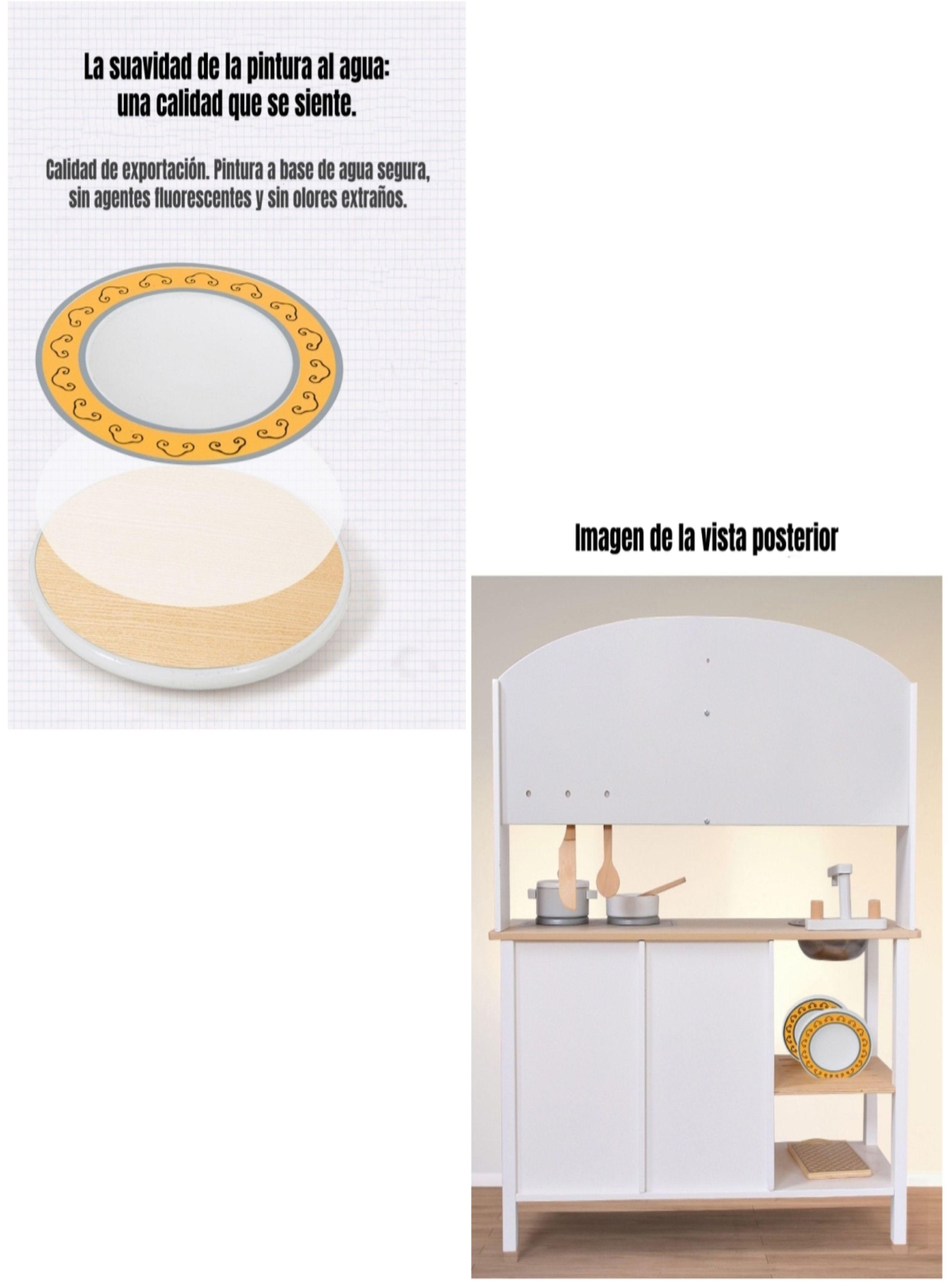 Cocina De Juguete Infantil Niños LuBabycas Accesorios Chef-5