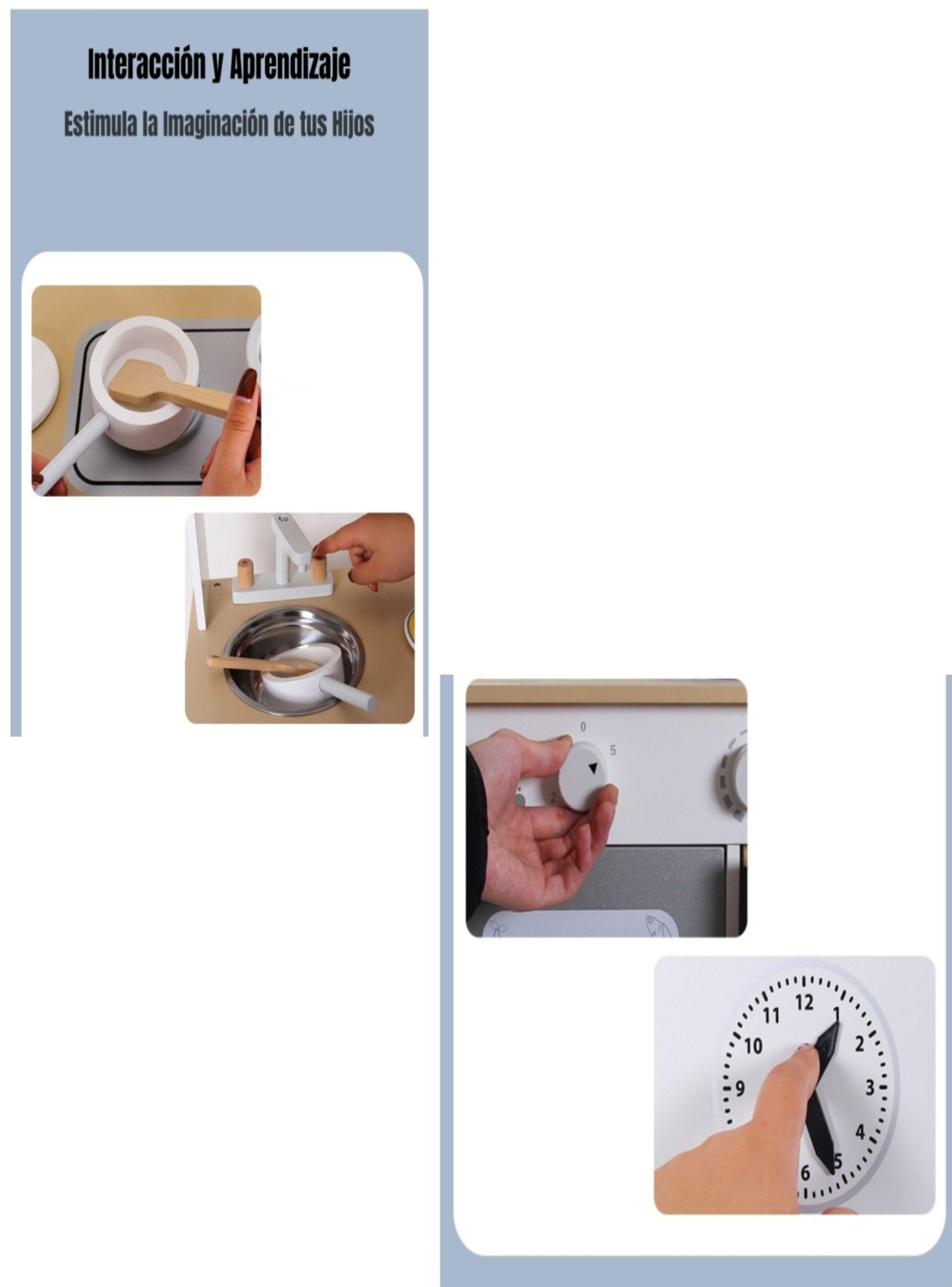 Cocina De Juguete Infantil Niños LuBabycas Accesorios Chef-7