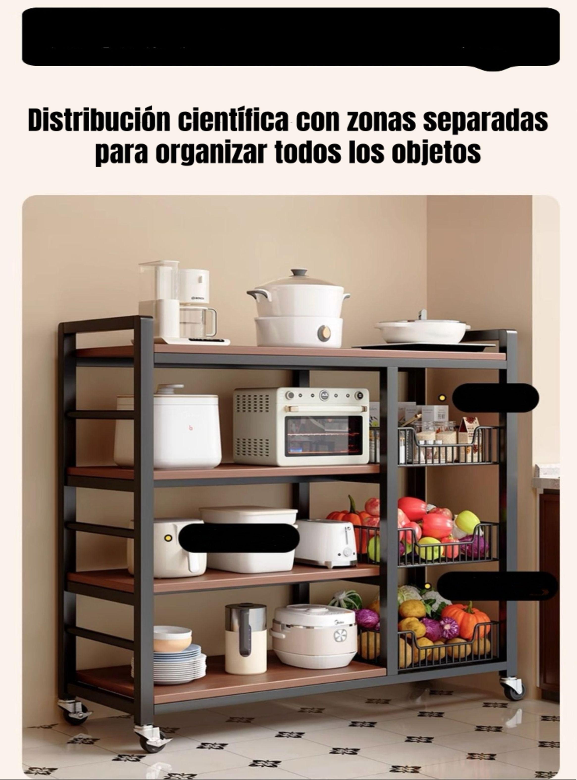 Estantes Organizador Repisa Cocina 4 Niveles 80cm-3