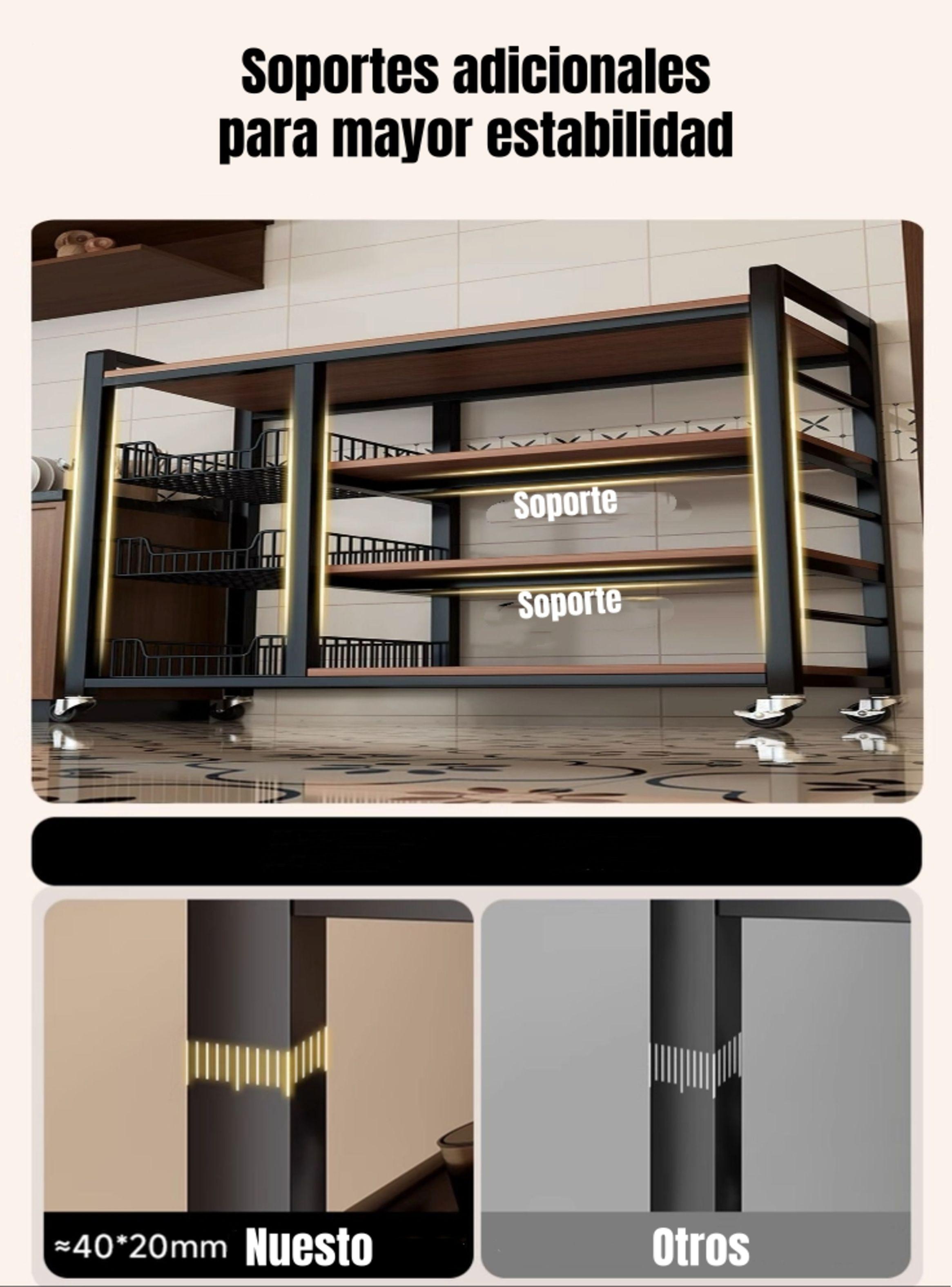 Estantes Organizador Repisa Cocina 4 Niveles 80cm-4