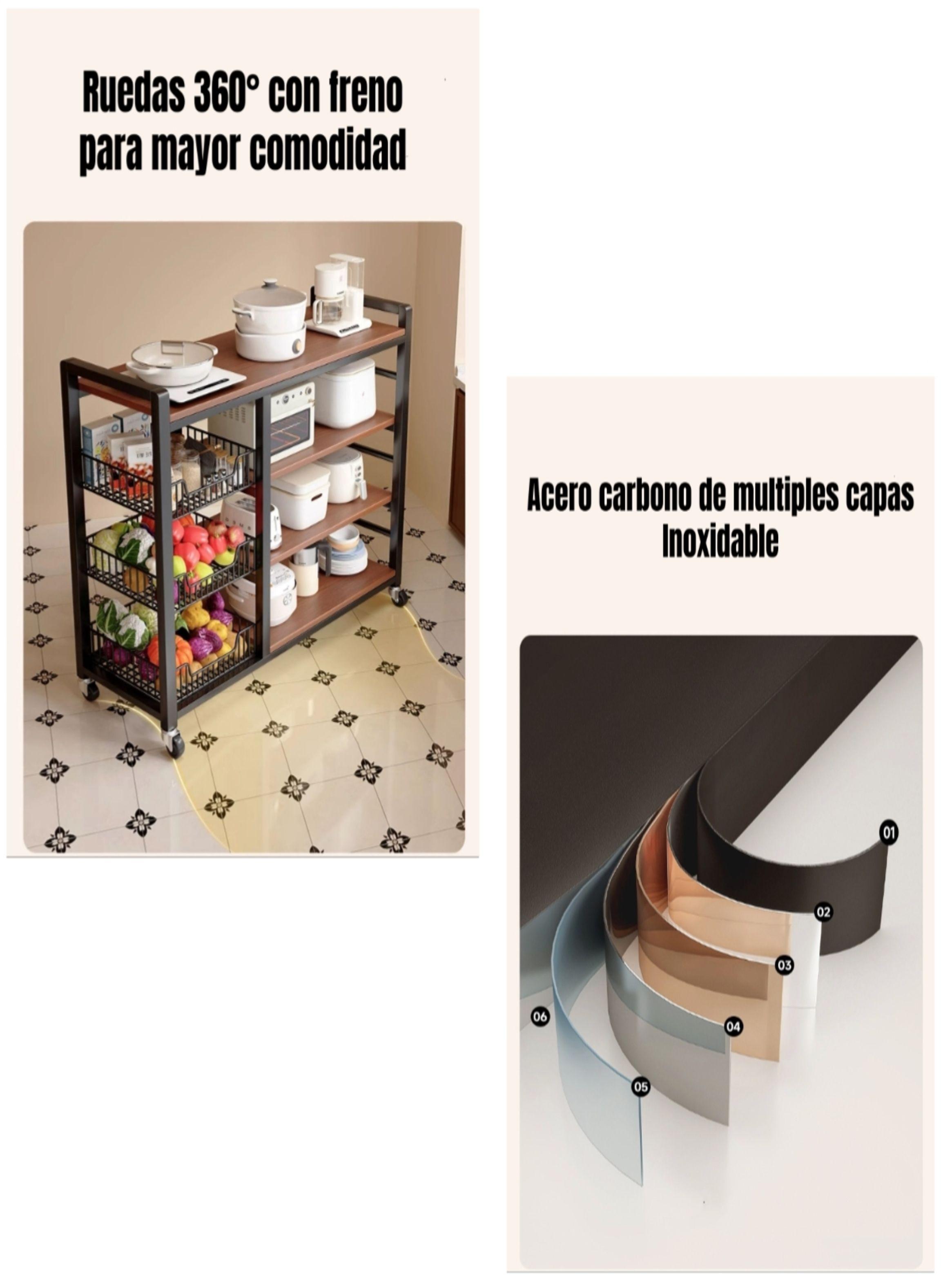Estantes Organizador Repisa Cocina 4 Niveles 80cm-6