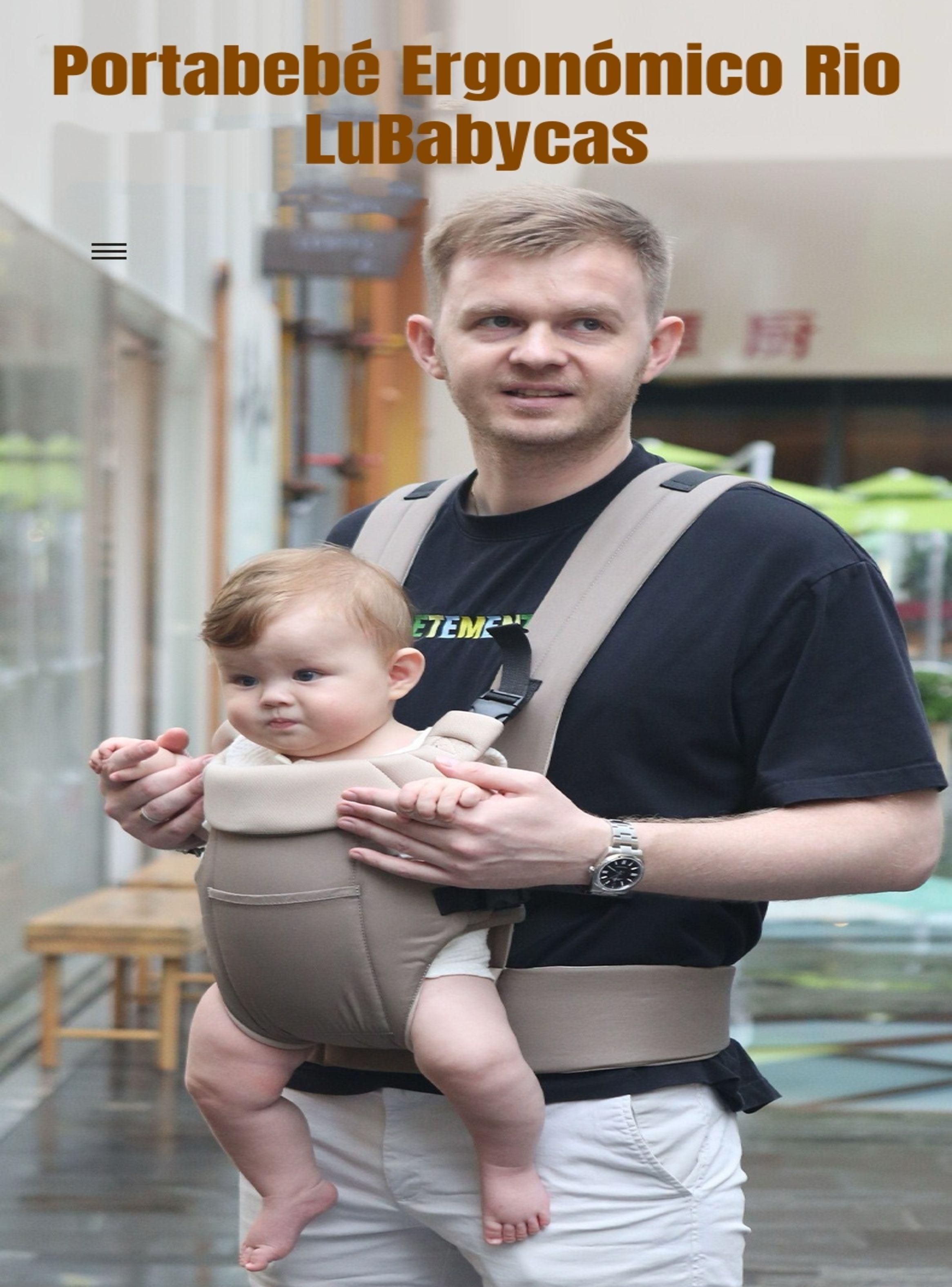 Portabebé Ergonómico Multifuncional Negro Rio By Lubabycas-2