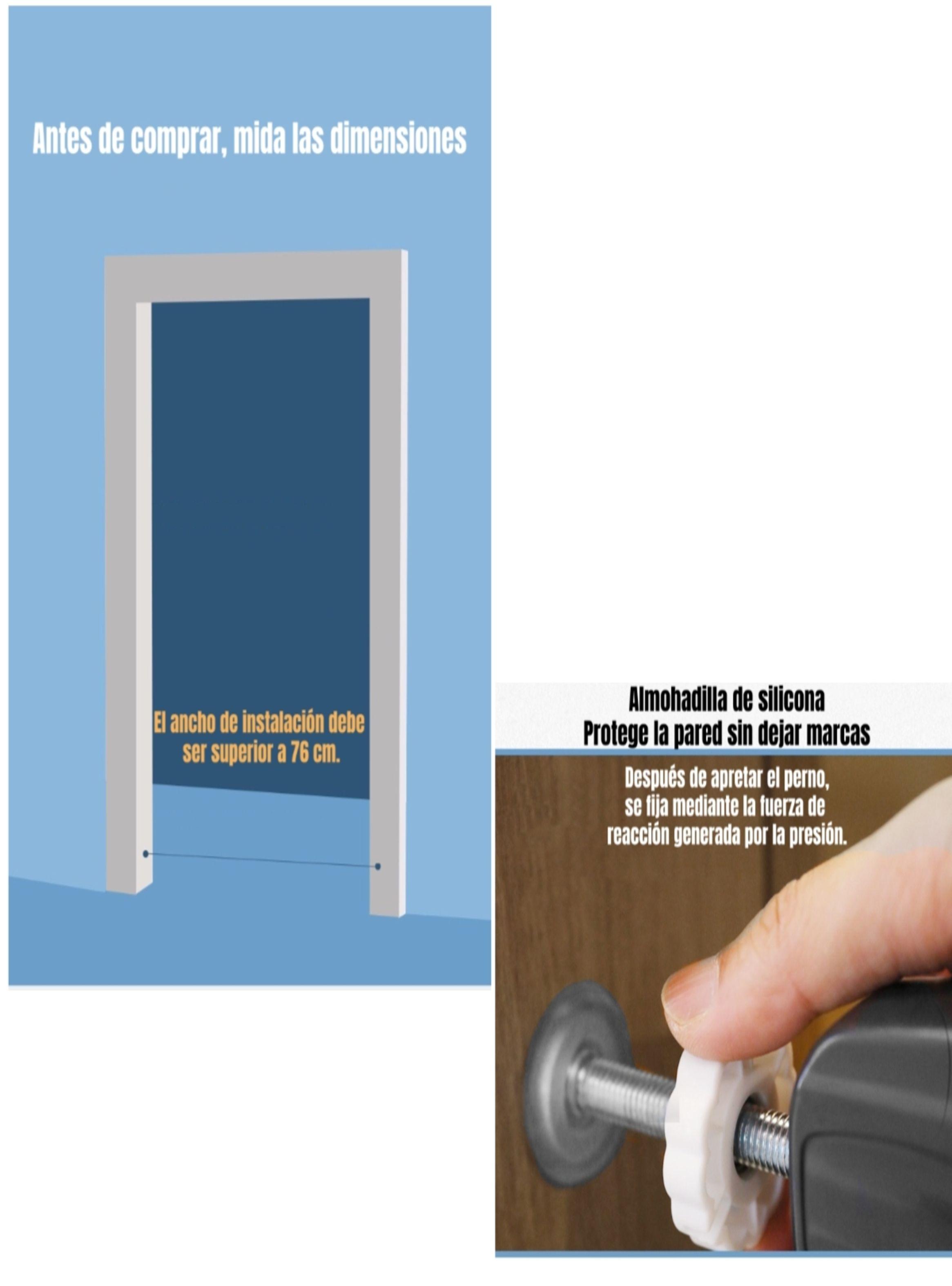 Puerta Seguridad Bebé Con Puertita De Mascota Door LuBabycas-6