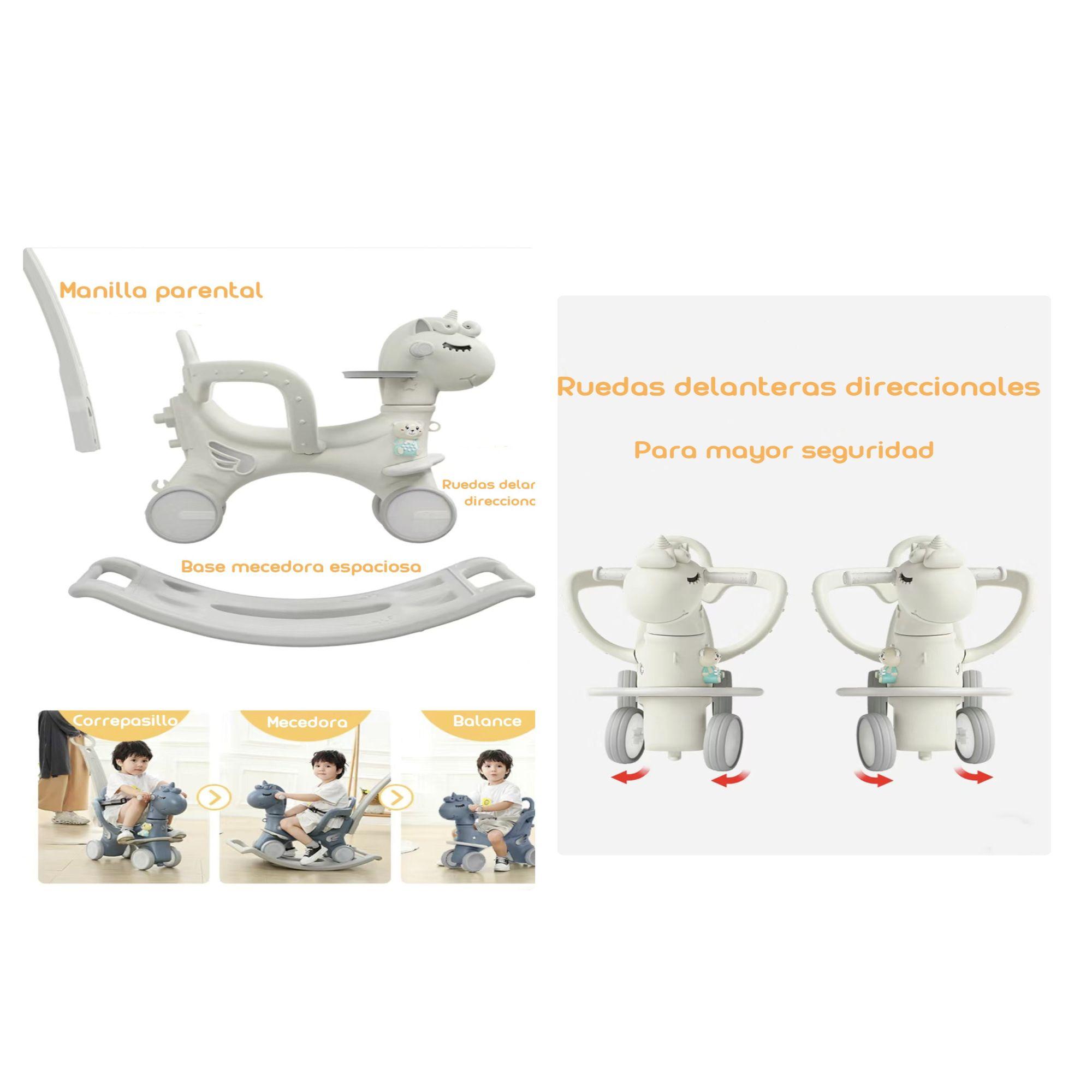 Correpasillo Andador Balance 3 En 1 Con Accesorios Blanco-6