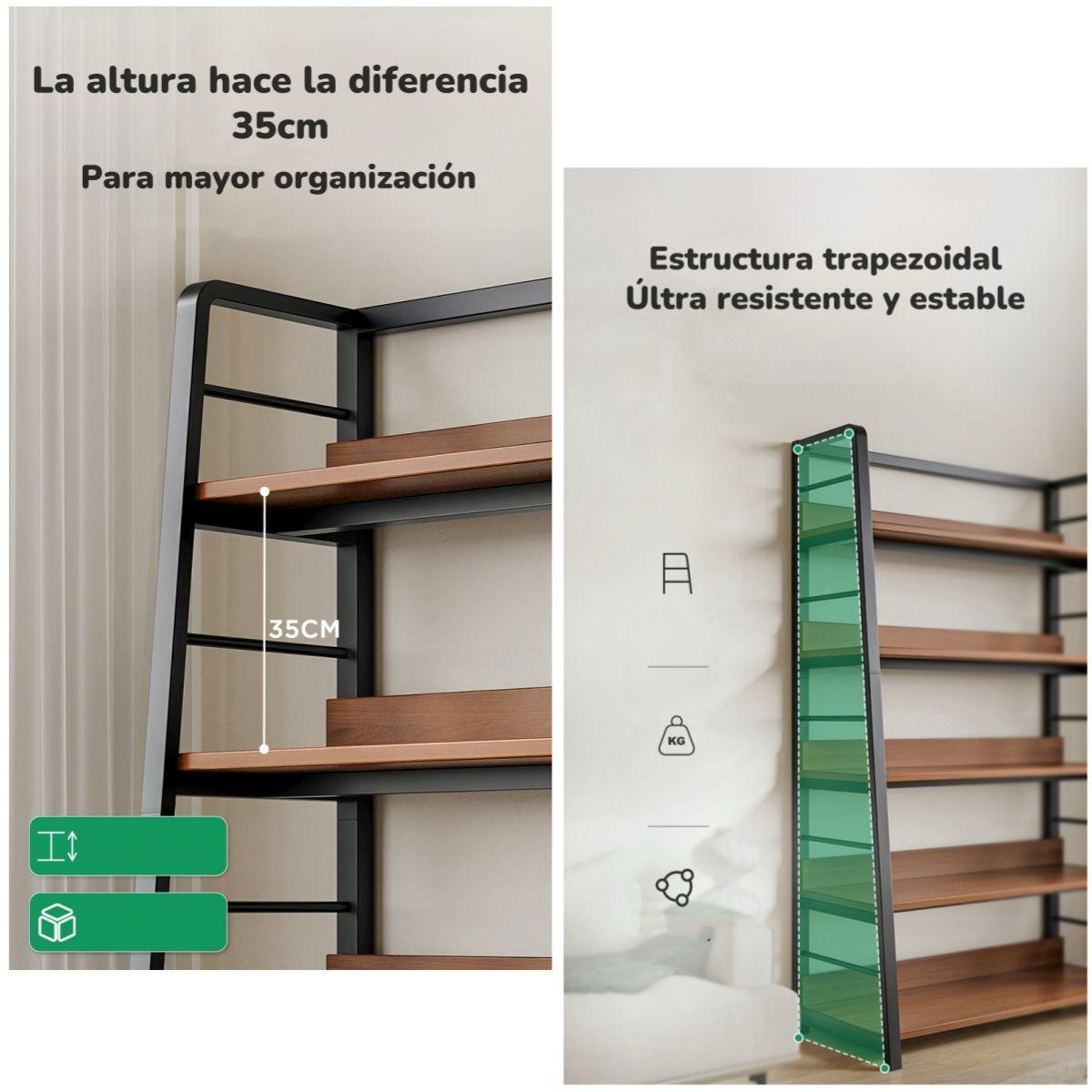Estante Librero Repisas De 5 Niveles 180cm By LuBabycas-4