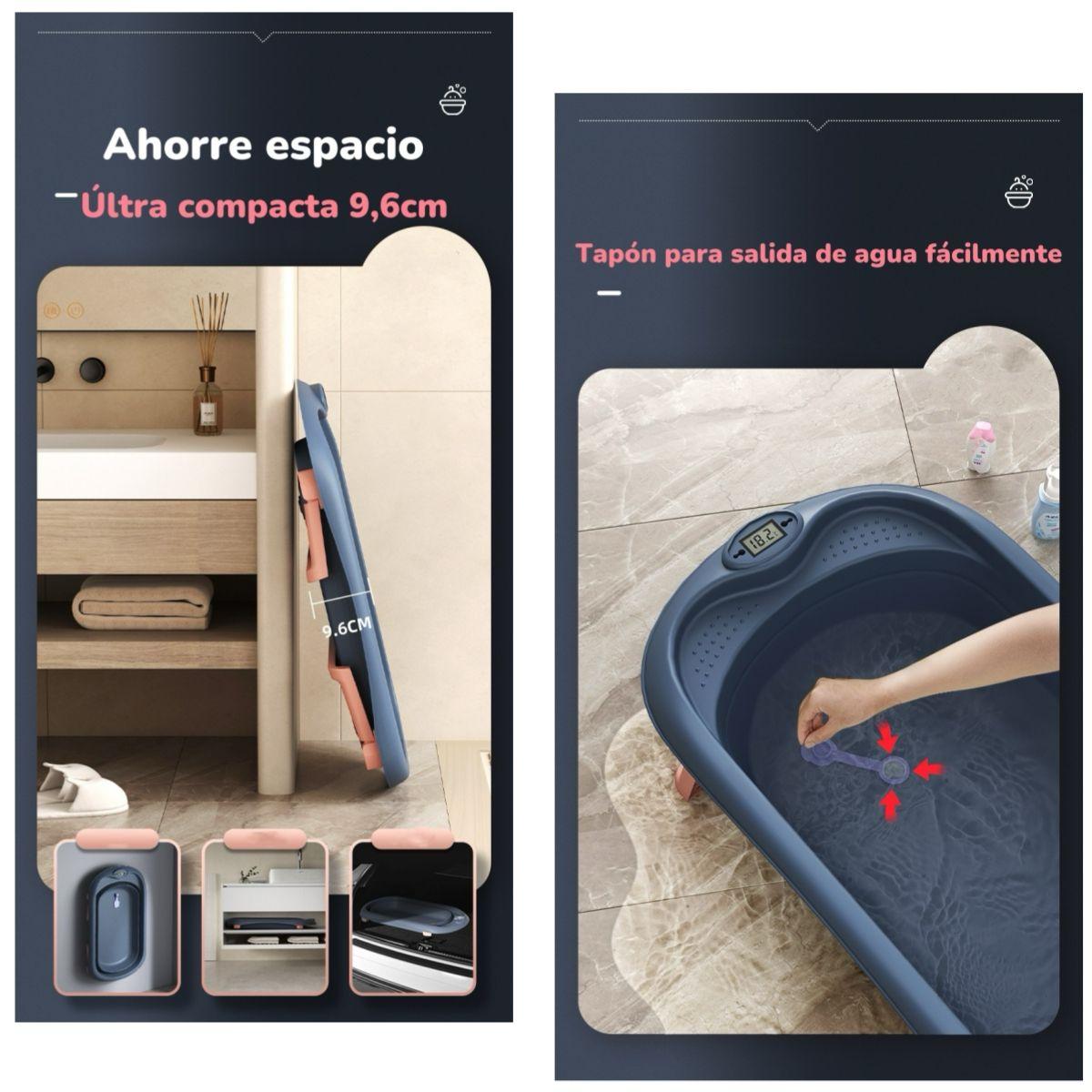 Bañera Premium Con Lavapelo Y Accesorios Lubabycas Naranja-6