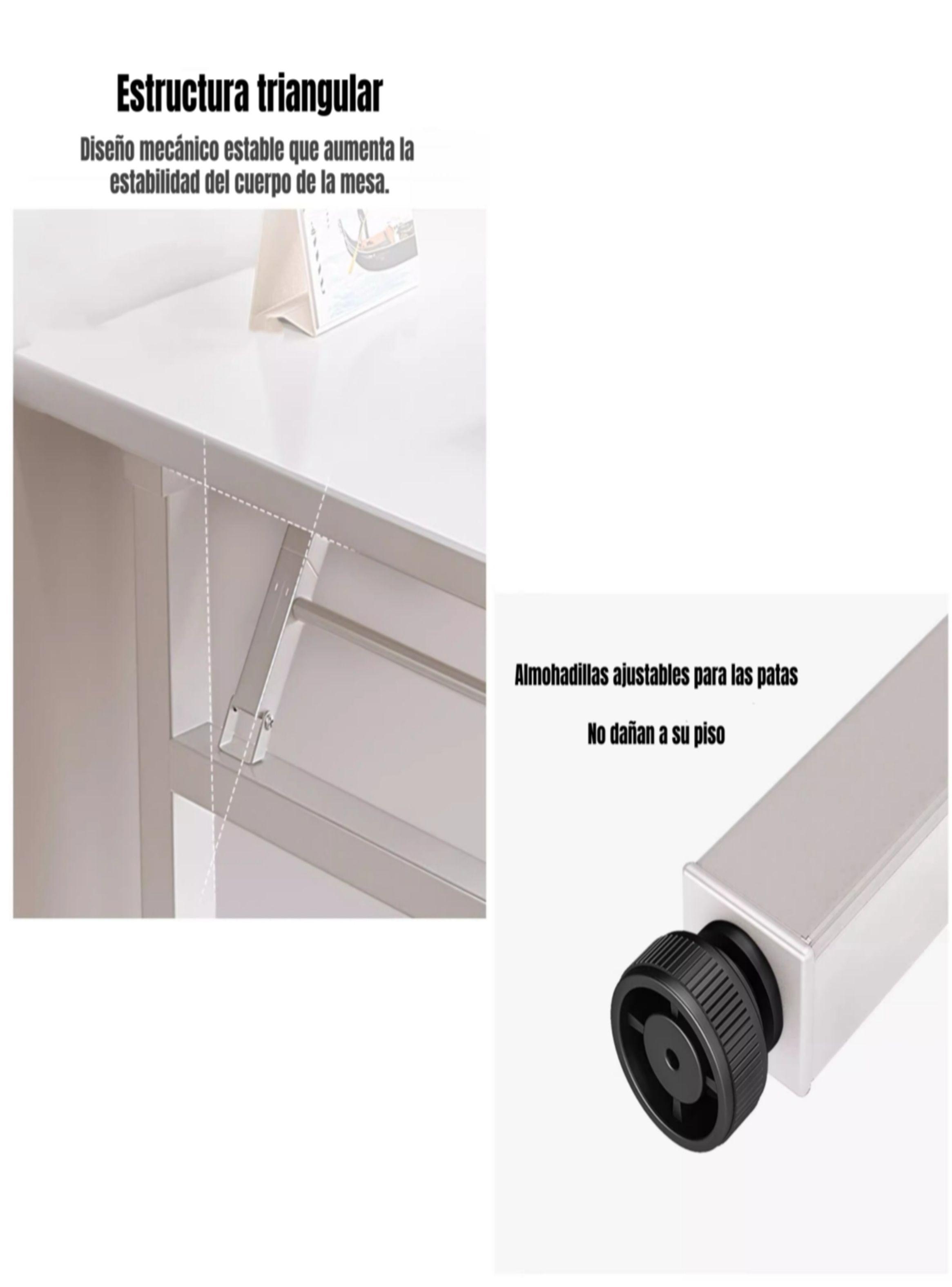 Escritorio Plegable Sin Necesidad De Ensamblado 120x60cm-7