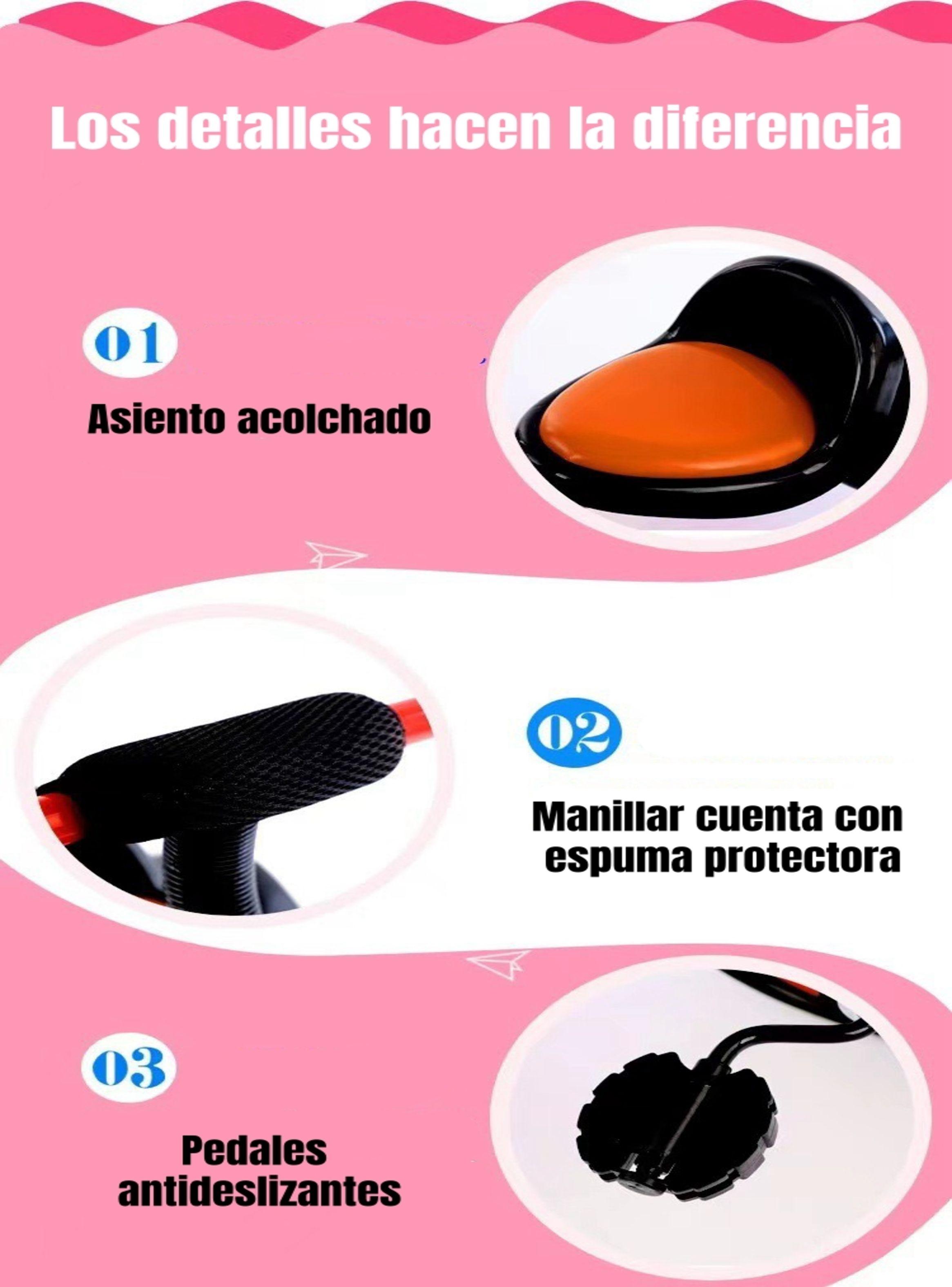 Triciclo Infantil Con Canastos 5 Años Unix Rosado LuBabycas-3