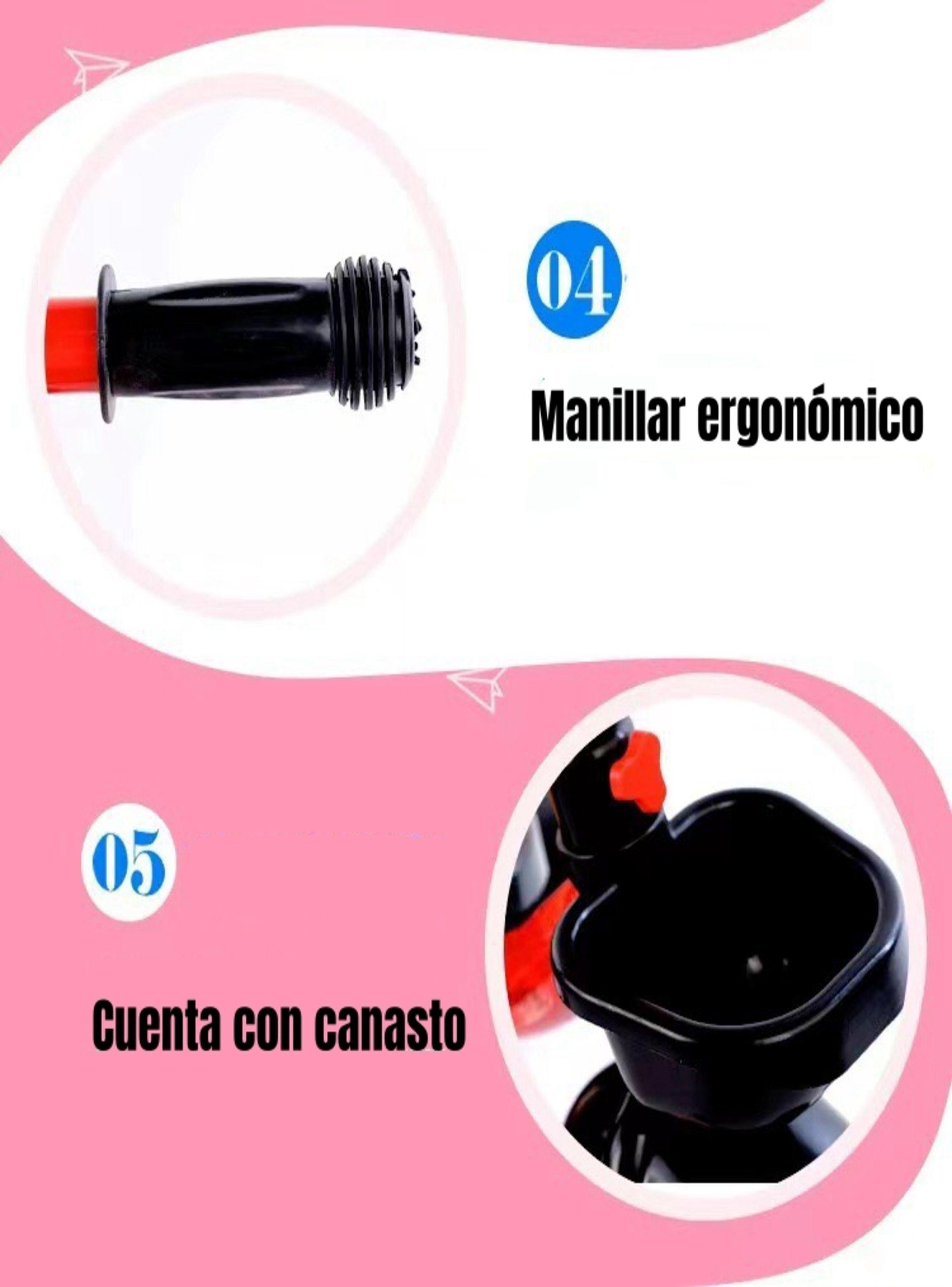 Triciclo Infantil Con Canastos 5 Años Unix Rosado LuBabycas-4