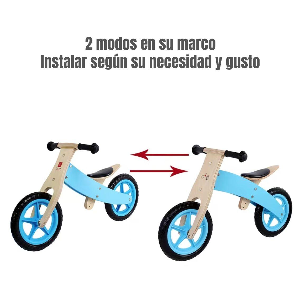 Bicicleta de Equilibrio Madera Wood LuBabycas-6