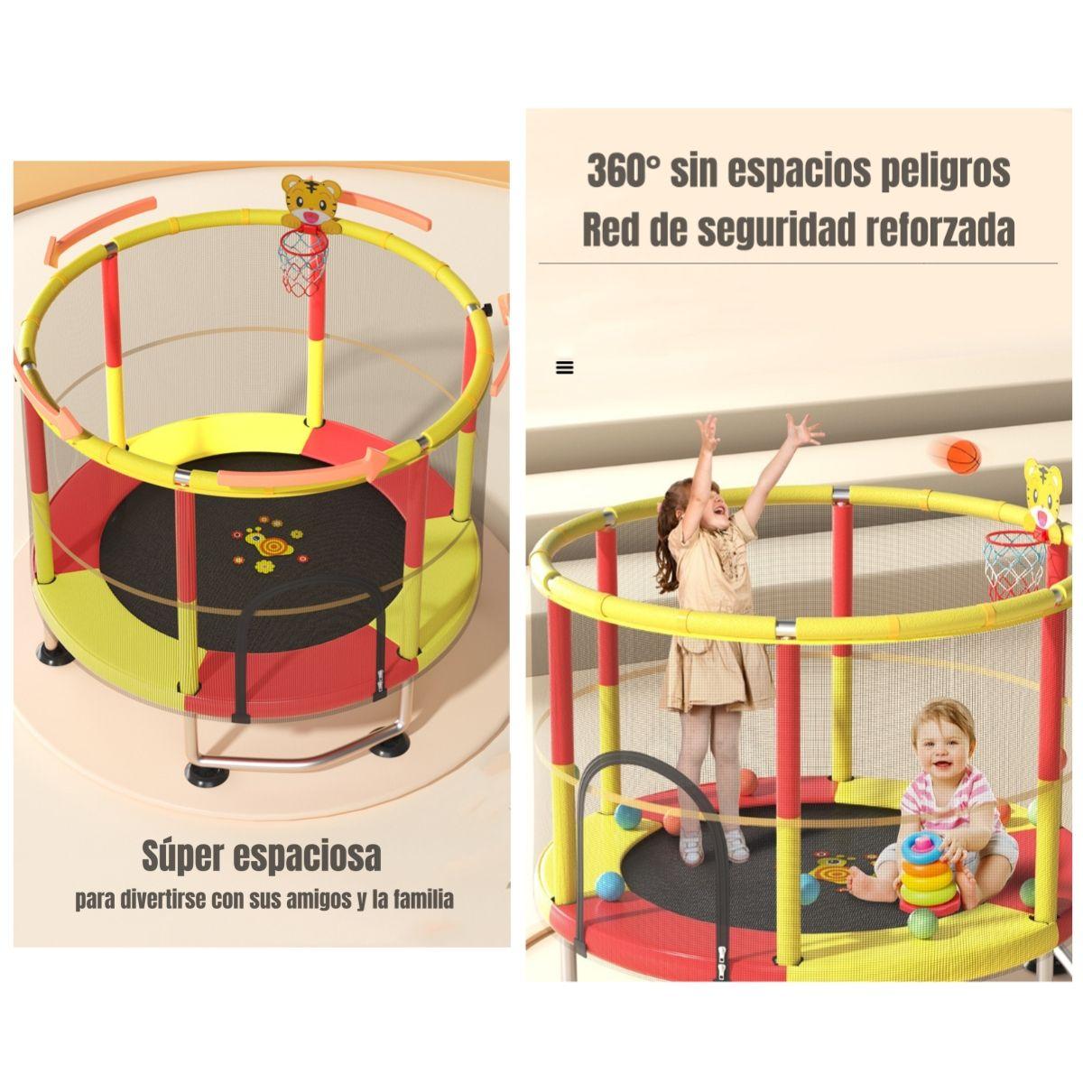 Cama Elástica Resistente 150cm Más Juegos By LuBabycas-3