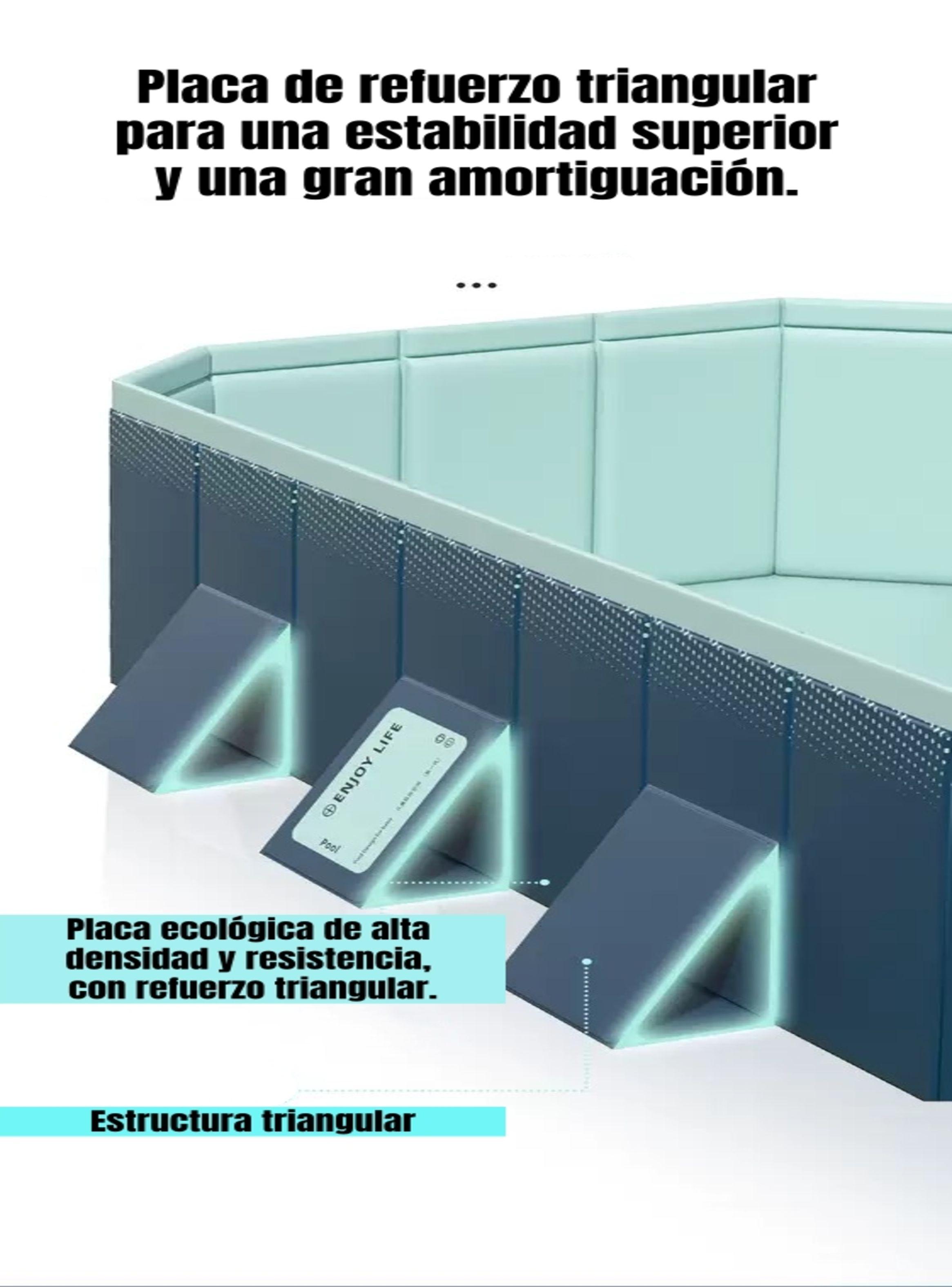 Piscina Plegable No Requiere Inflado 300cm Niños LuBabycas-4