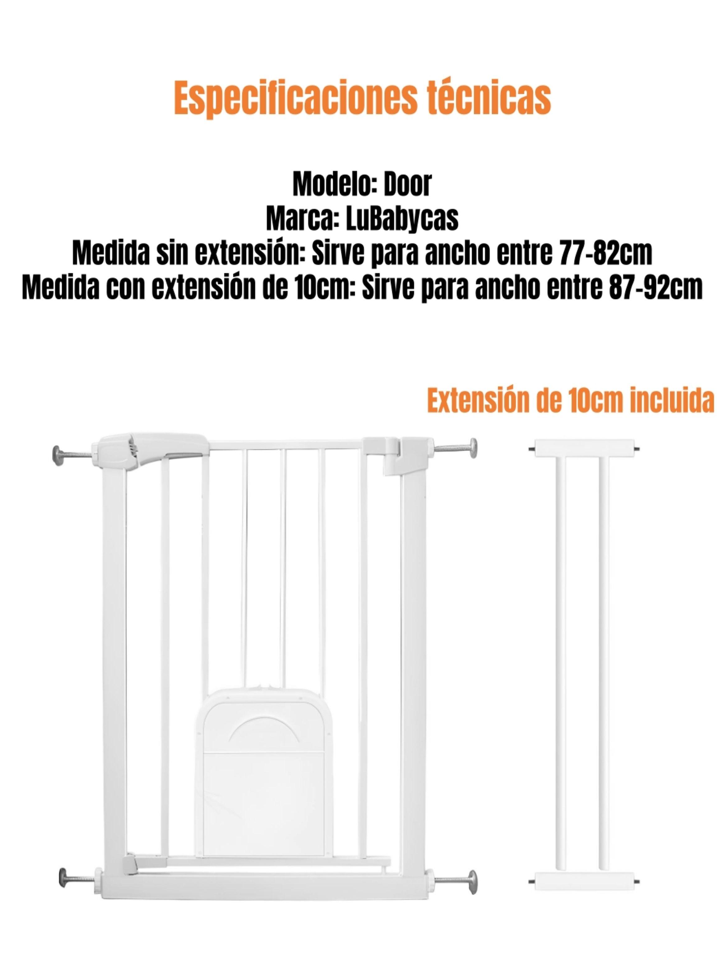 Puerta Seguridad Bebé Puertita Mascota 77-92cm LuBabycas-8