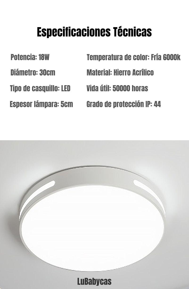 Lámpara de Techo Led 30CM 18W By LuBabycas-6