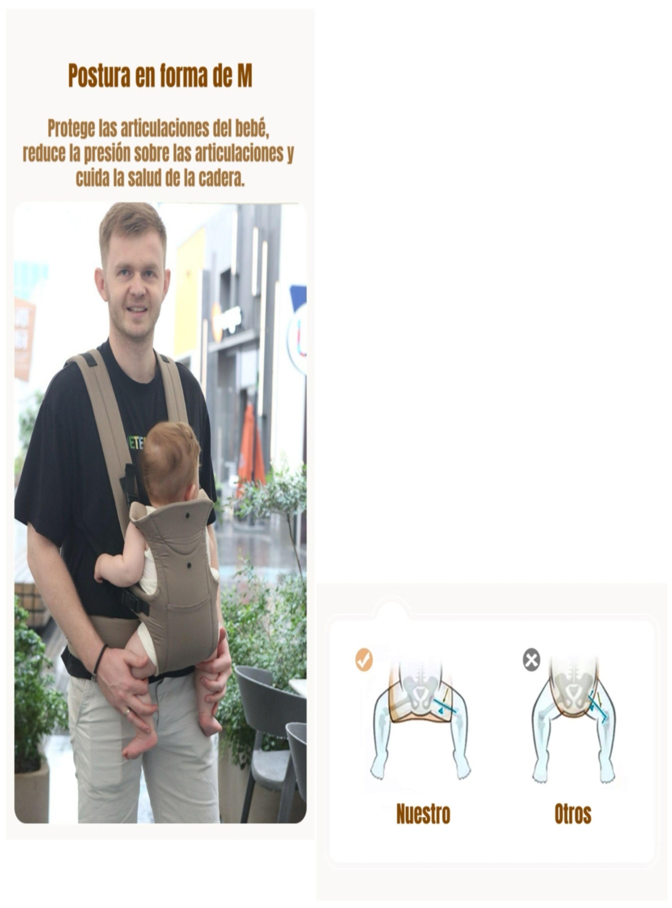 Portabebé Ergonómico Multifuncional Café Rio By Lubabycas-5