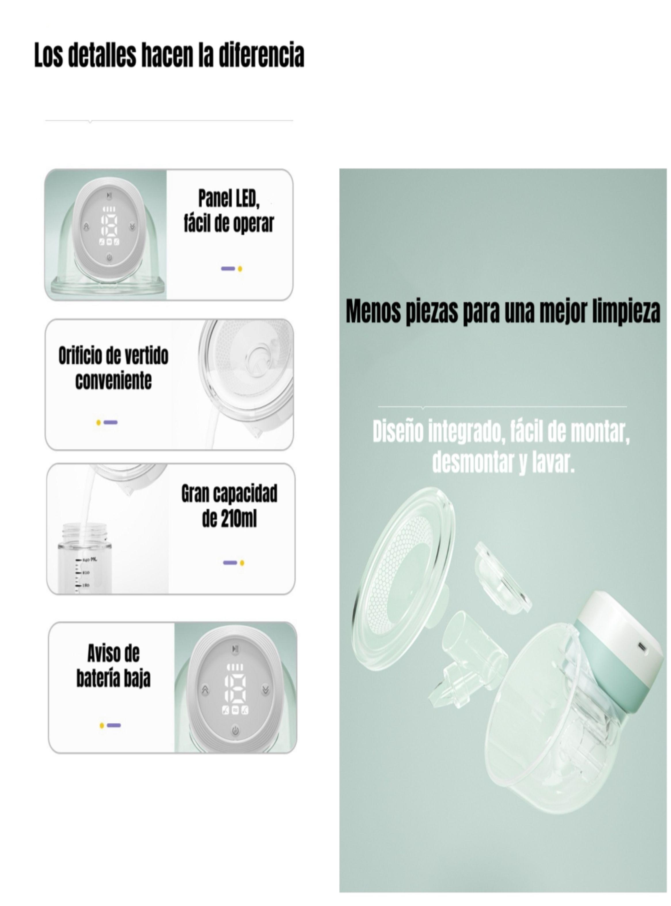 Extractor De Leche Eléctrico Manos Libre W103 LuBabycas-7