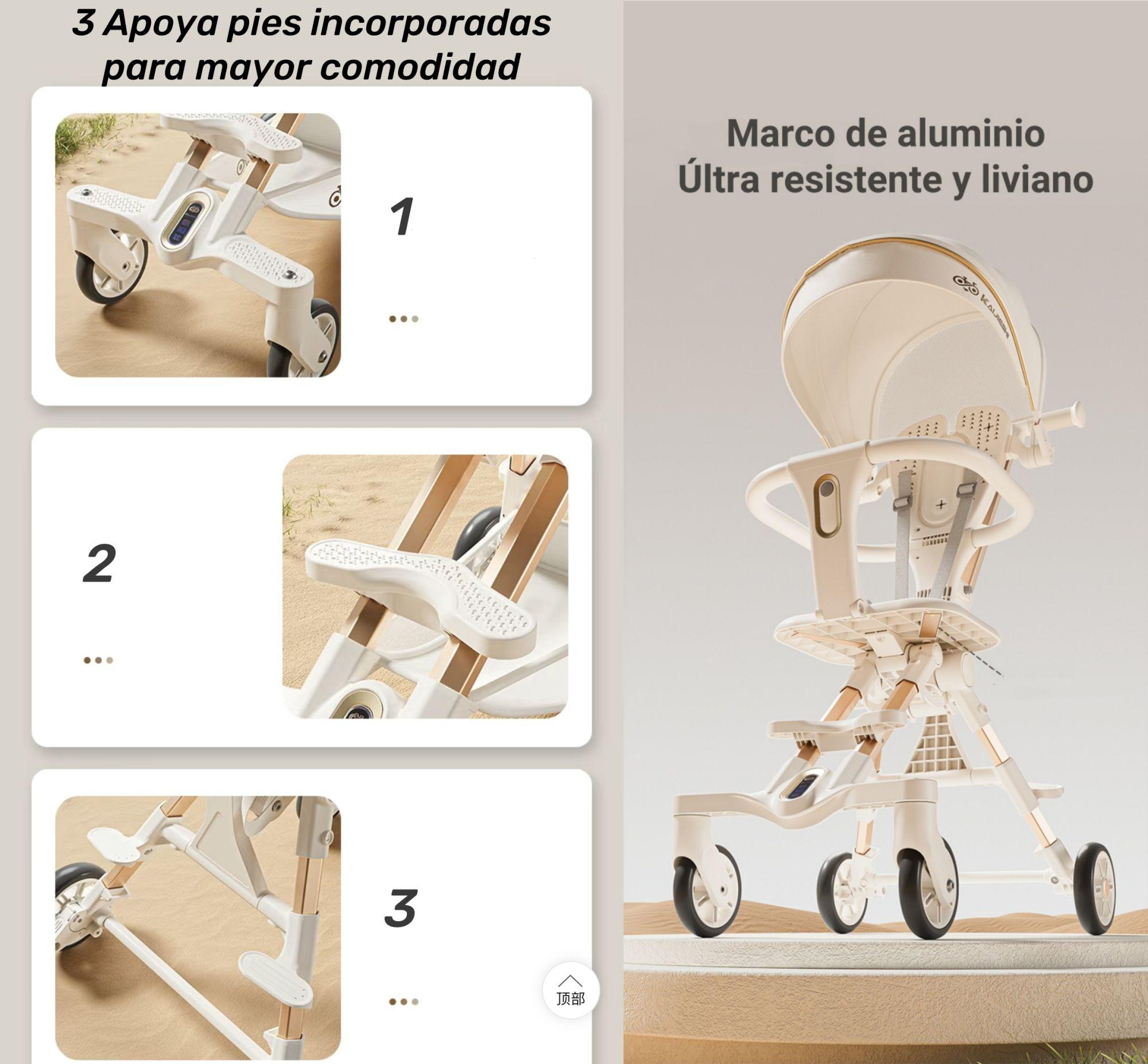 Coche De Paseo Últra Compacto Lubabycas Formula Negro-5