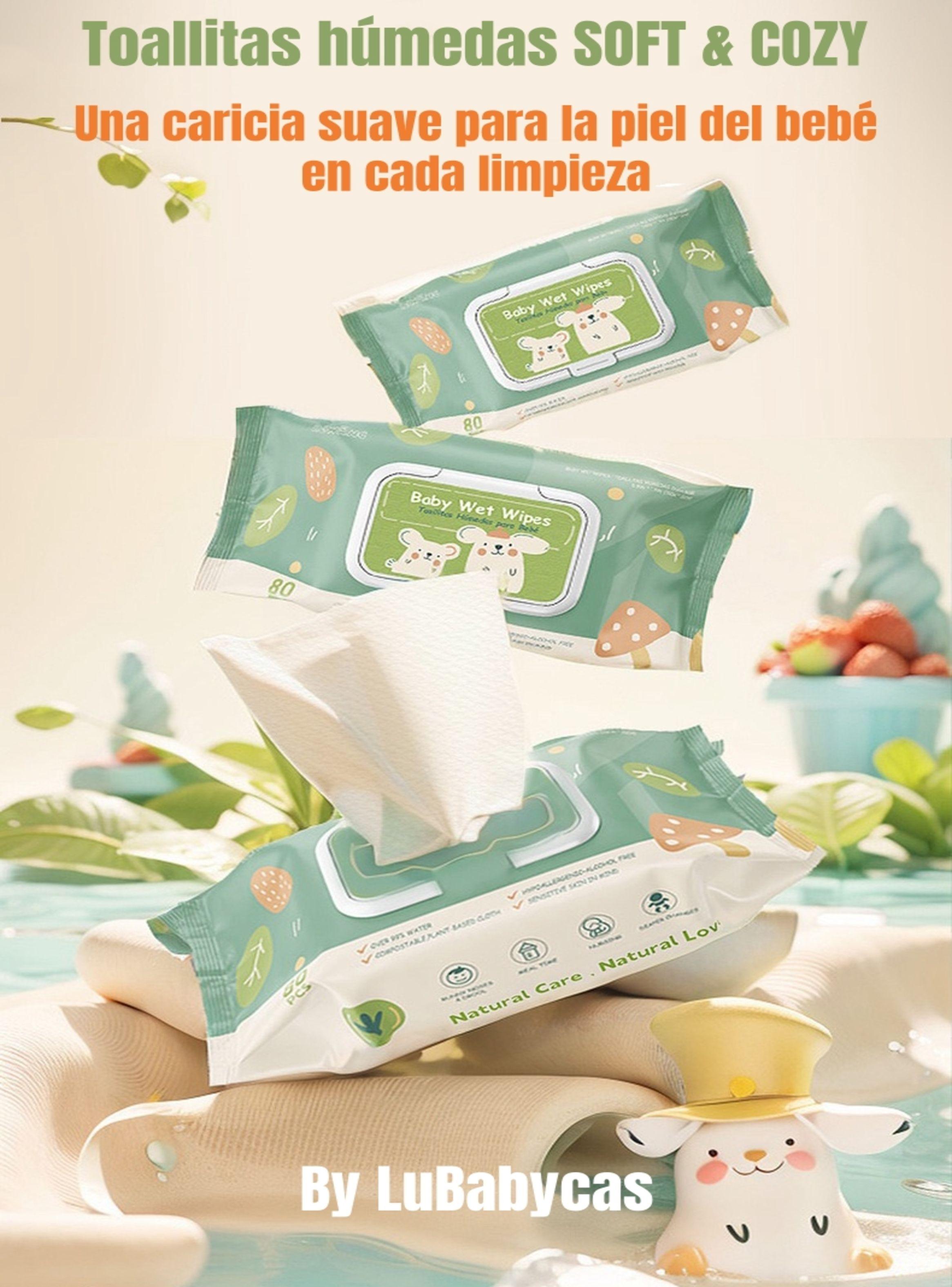 Toallitas Húmedas Con Tapa Pack 12x80 Unidades LuBabycas-2