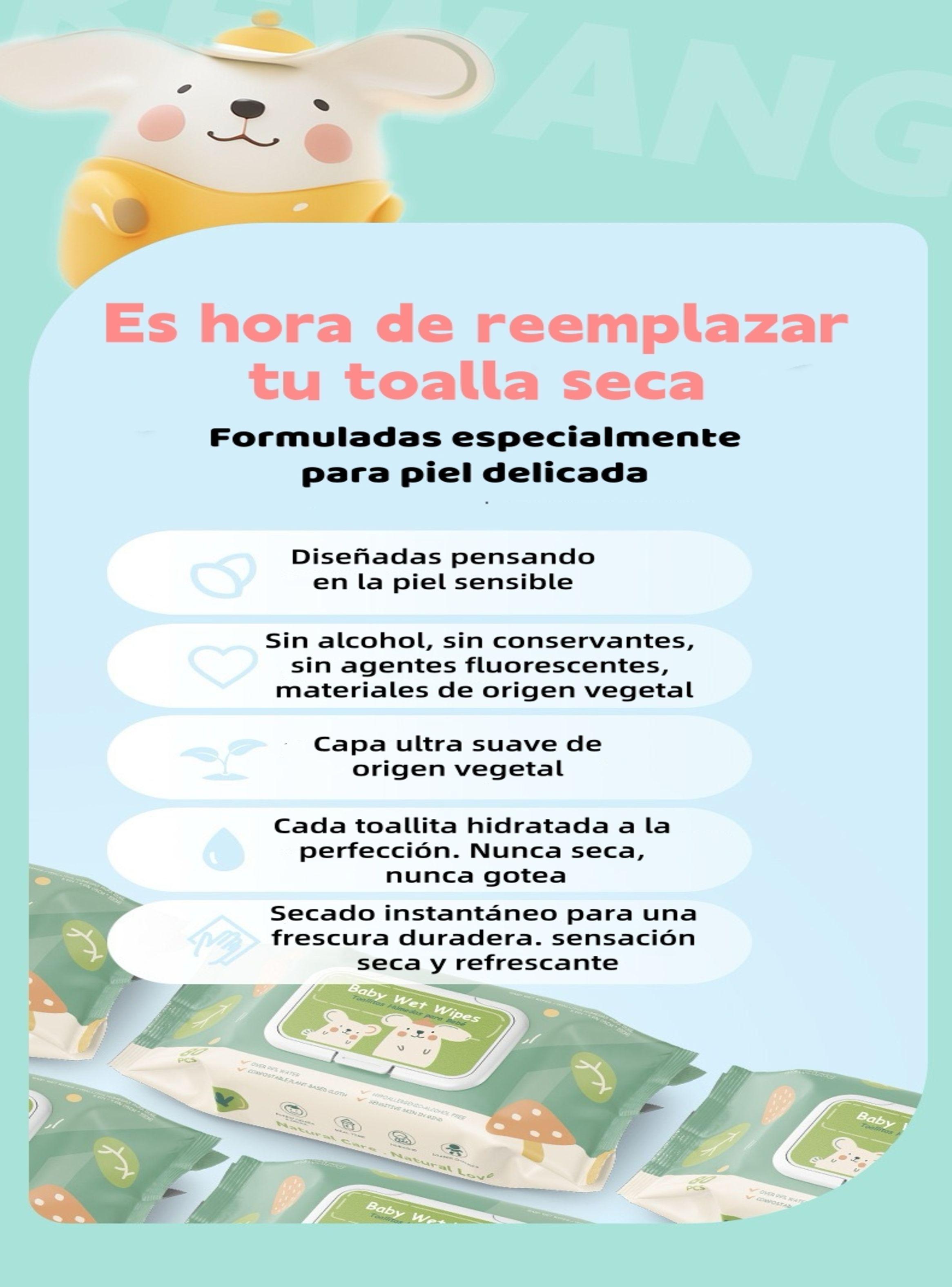 Toallitas Húmedas Con Tapa Pack 12x80 Unidades LuBabycas-4