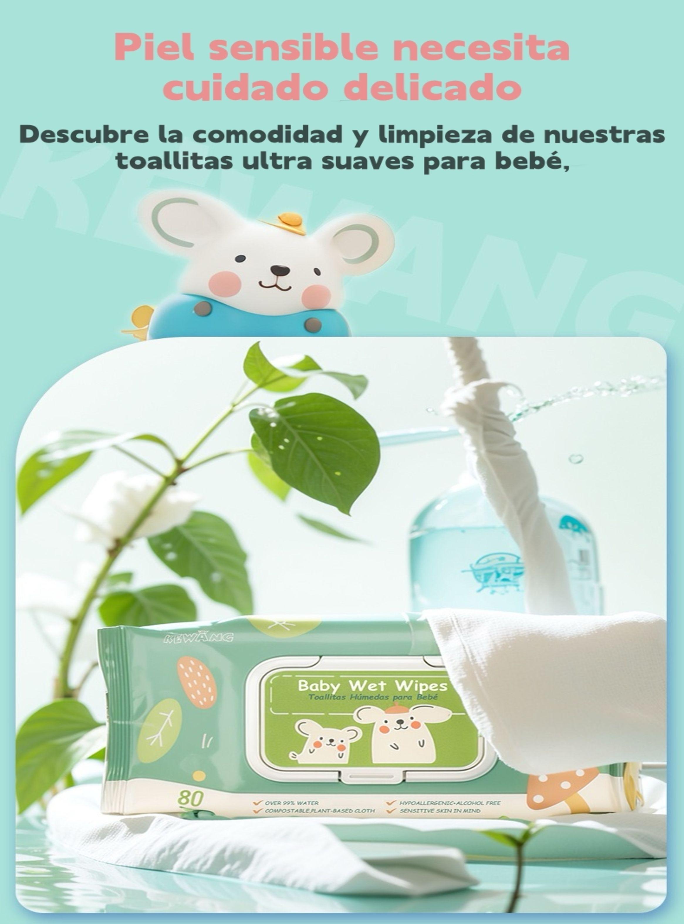 Toallitas Húmedas Con Tapa Pack 12x80 Unidades LuBabycas-5