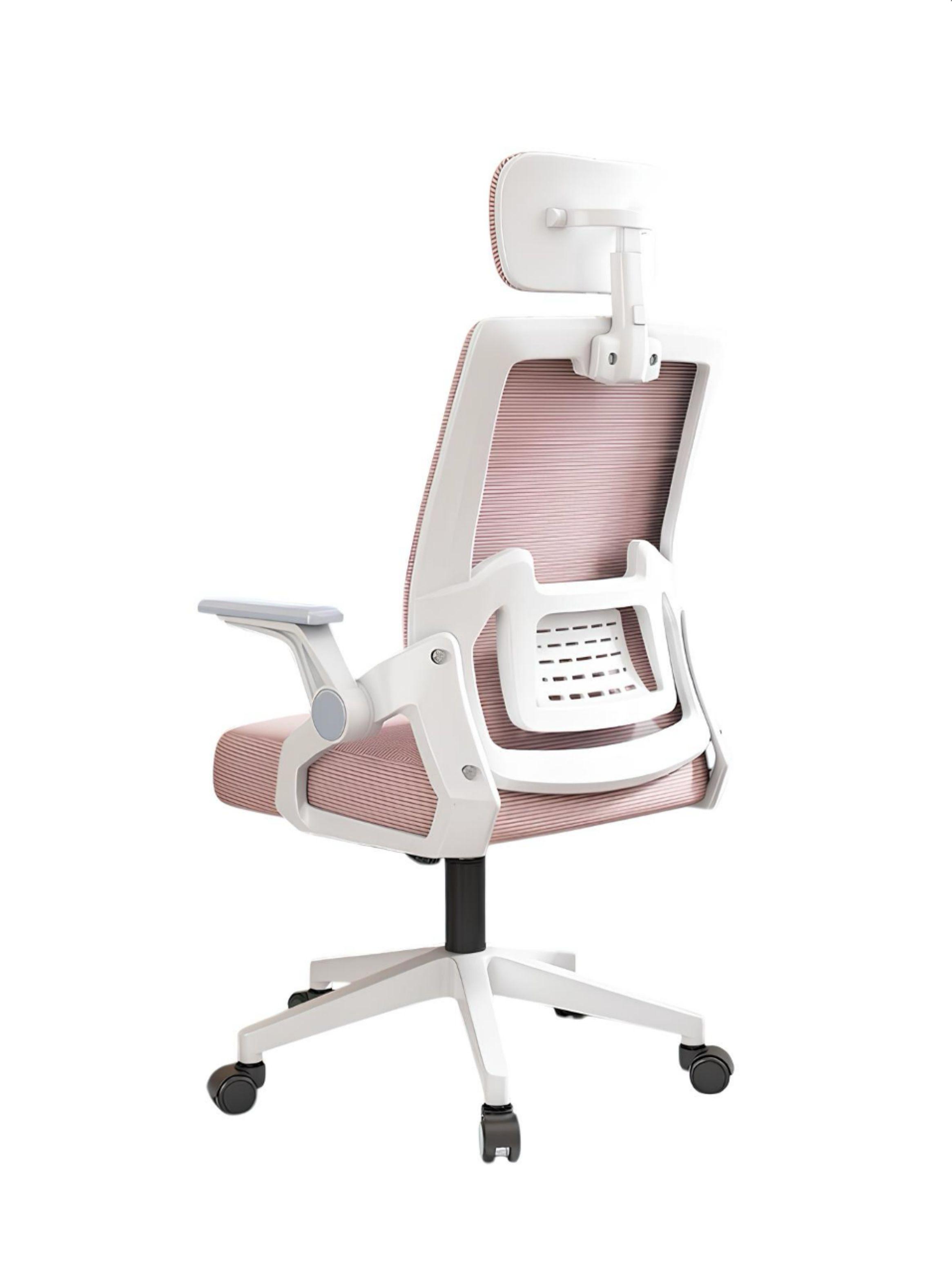 Silla De Escritorio Con Apoyacabeza Grand Rosada-2