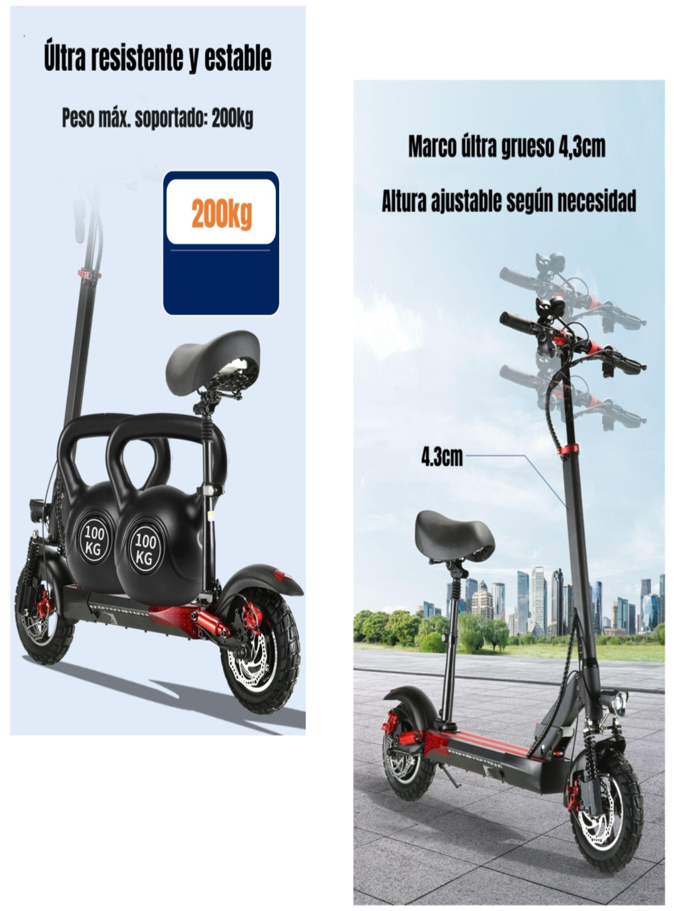 Scooter Adulto Eléctrico 40KM 48V 350W Edge Negro-3