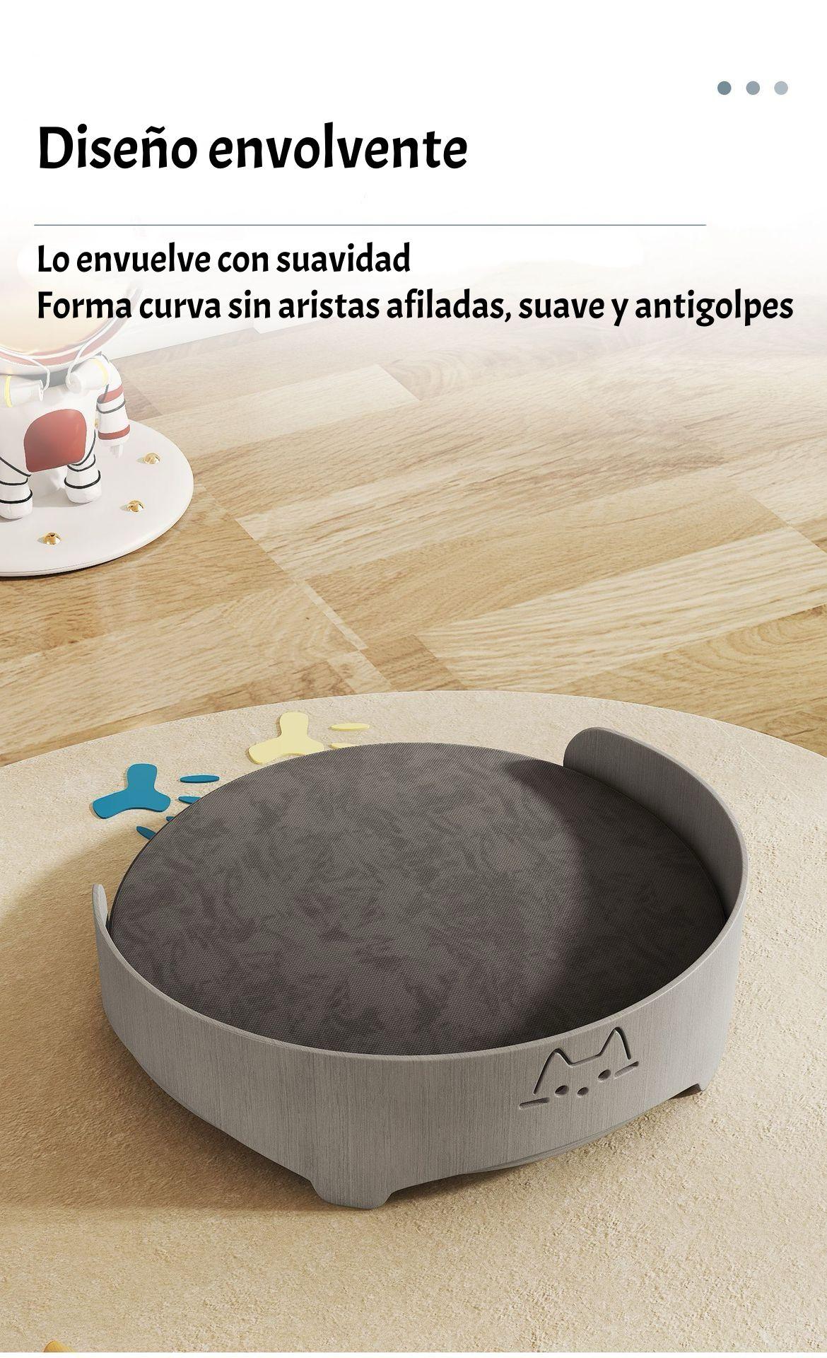 Cama Para Mascotas Madera Colchón 53x53cm Aveo By LuBabycas-5