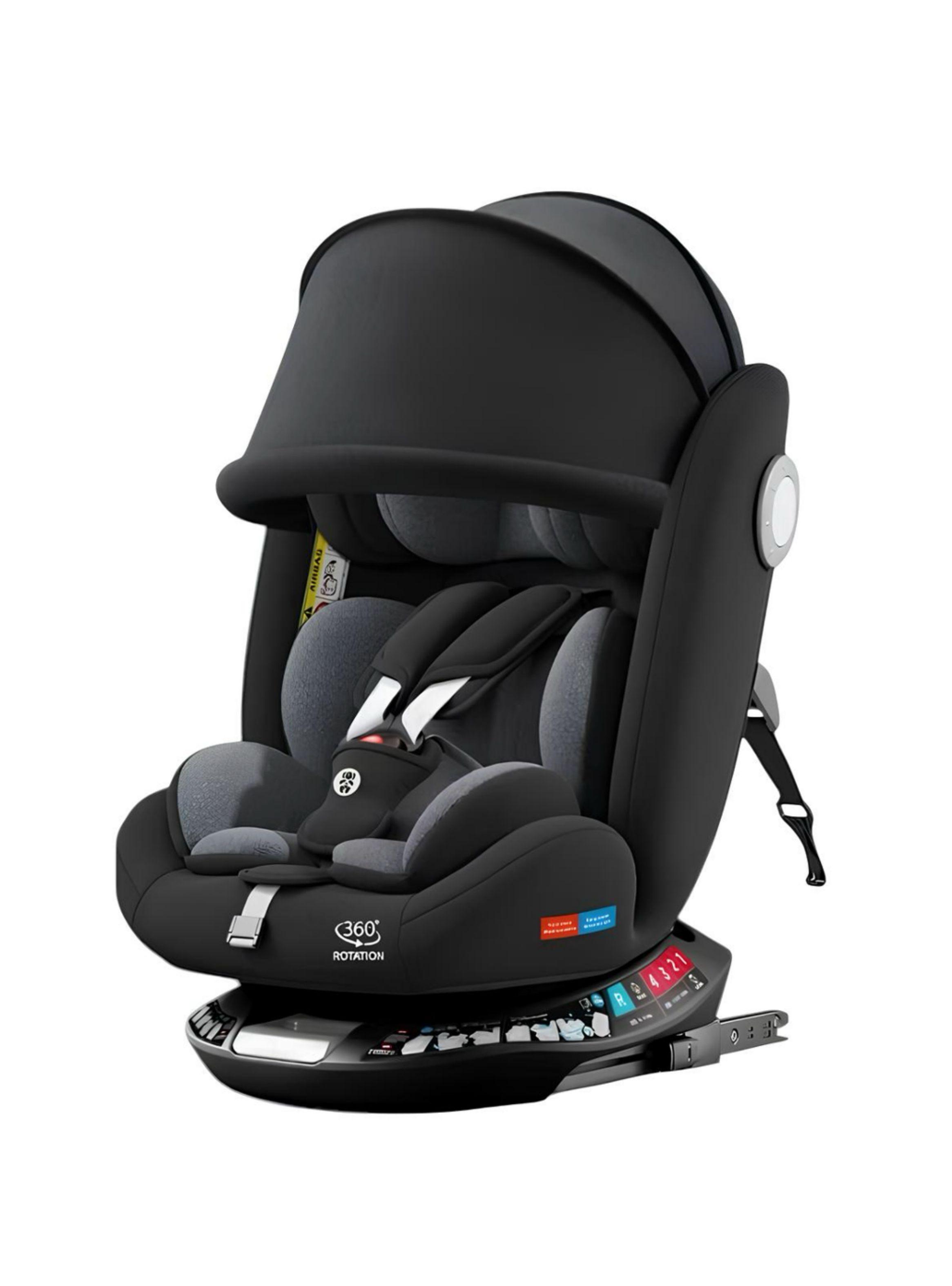 Silla de Auto Convertible 360° Isofix G406 Negra LuBabycas-0