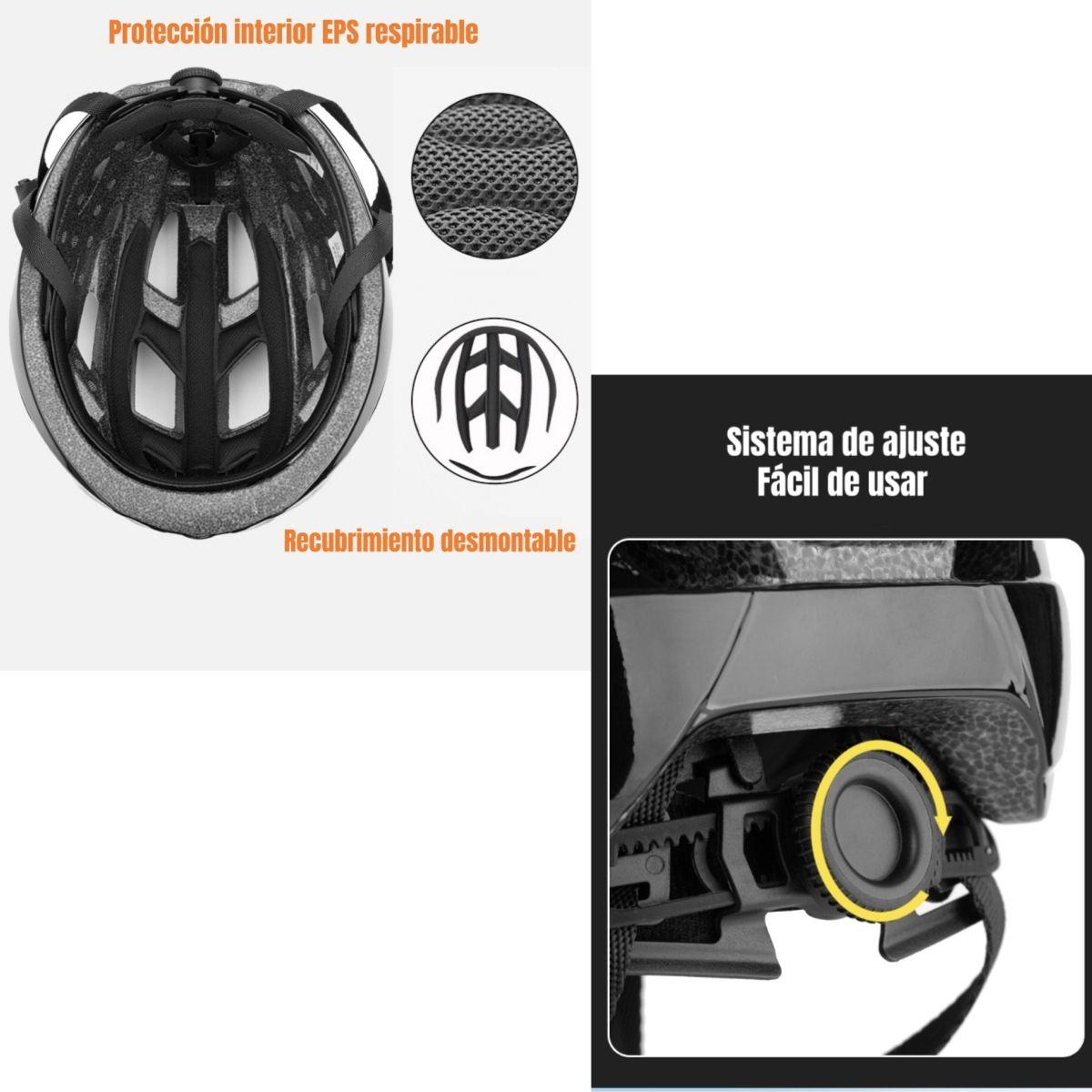 Casco Bicicleta Con Mica Facial Magnética LuBabycas-5