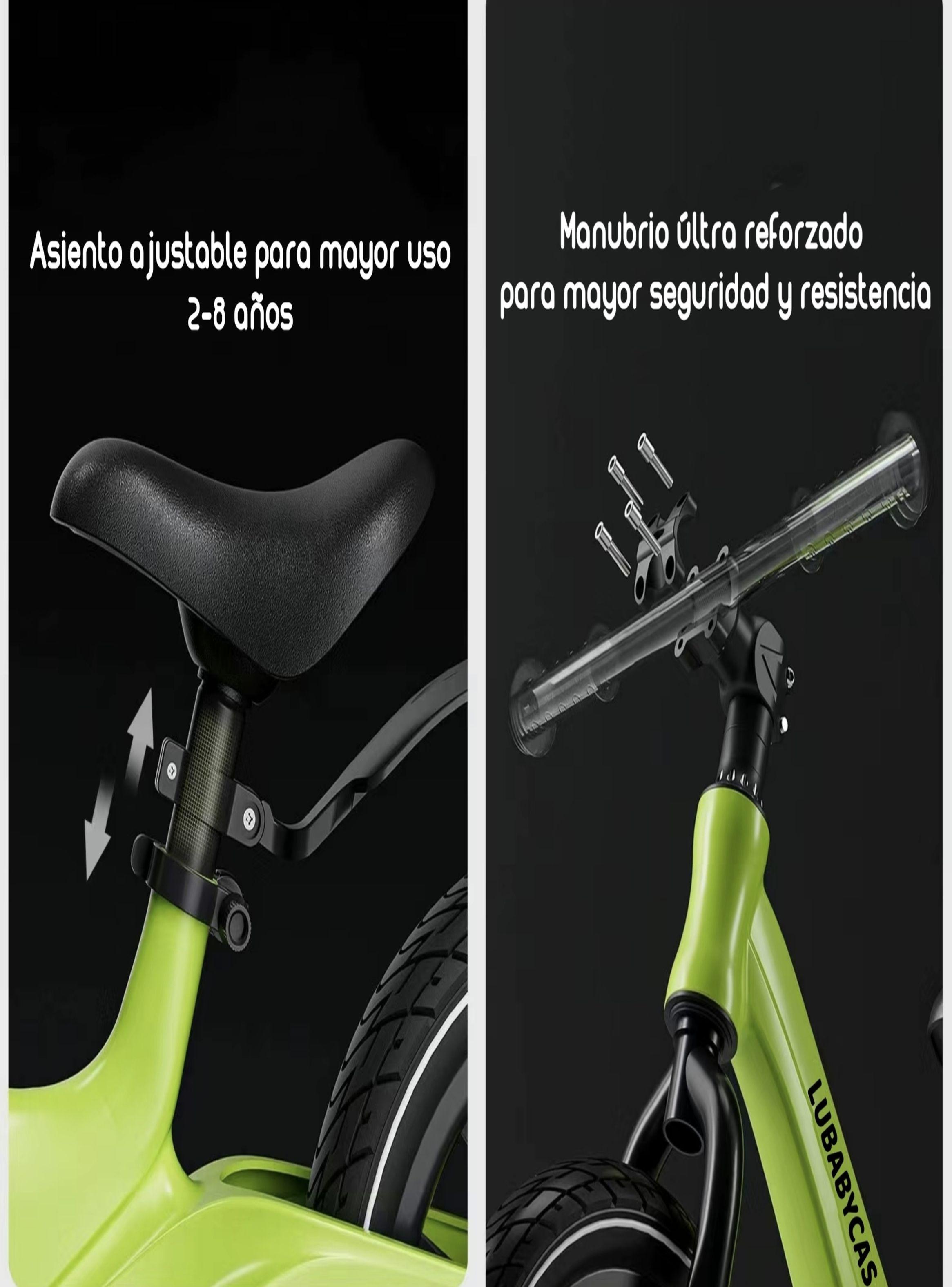 Bicicleta De Equilibrio Aprendizaje 2-8años Lubabycas Verde-3