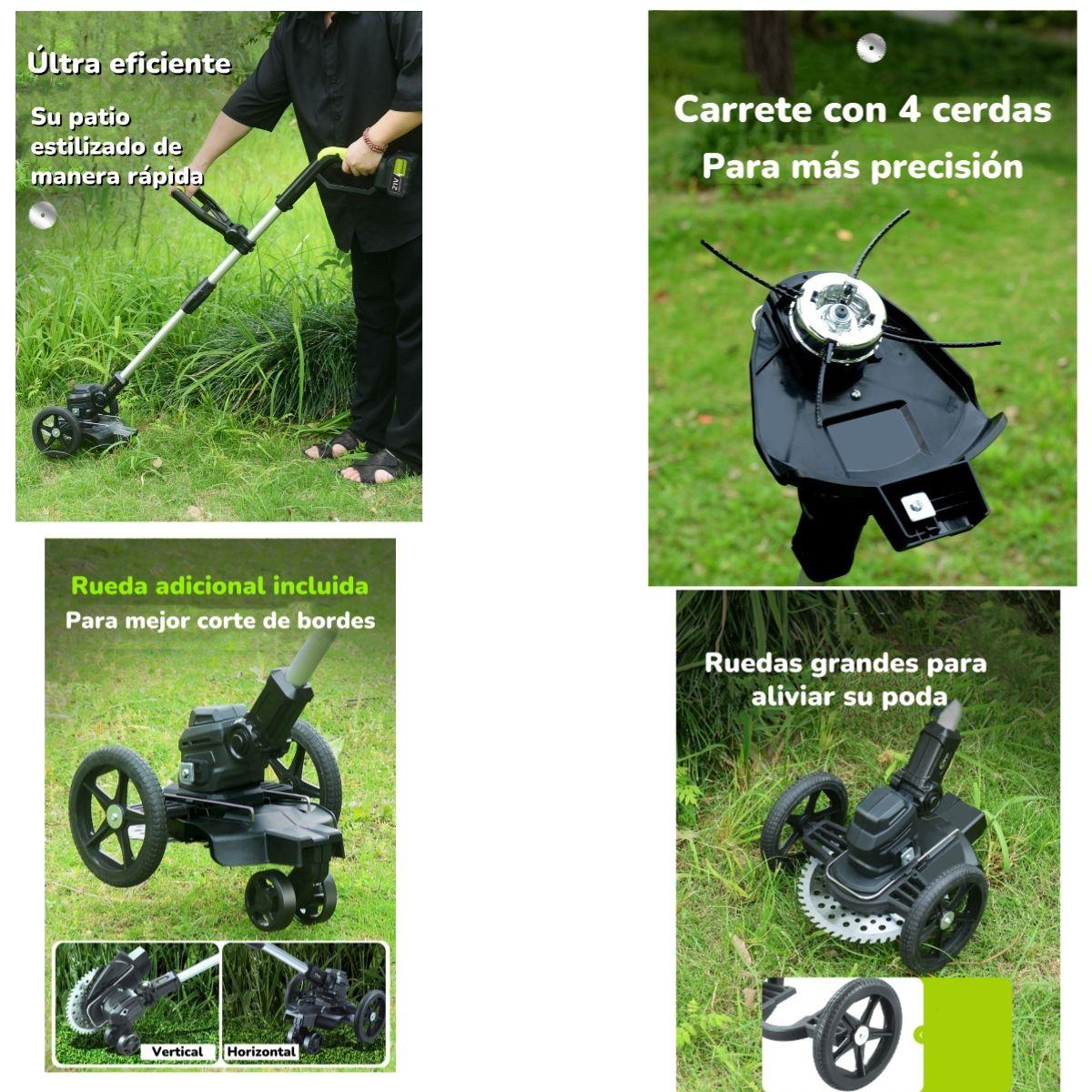 Orilladora De Pasto Eléctrica 2 Baterías Más Accesorios A01-5