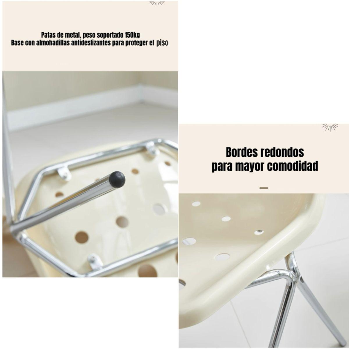 Set 4 Sillas De Comedor PP Swiss Crema By LuBabycas-6