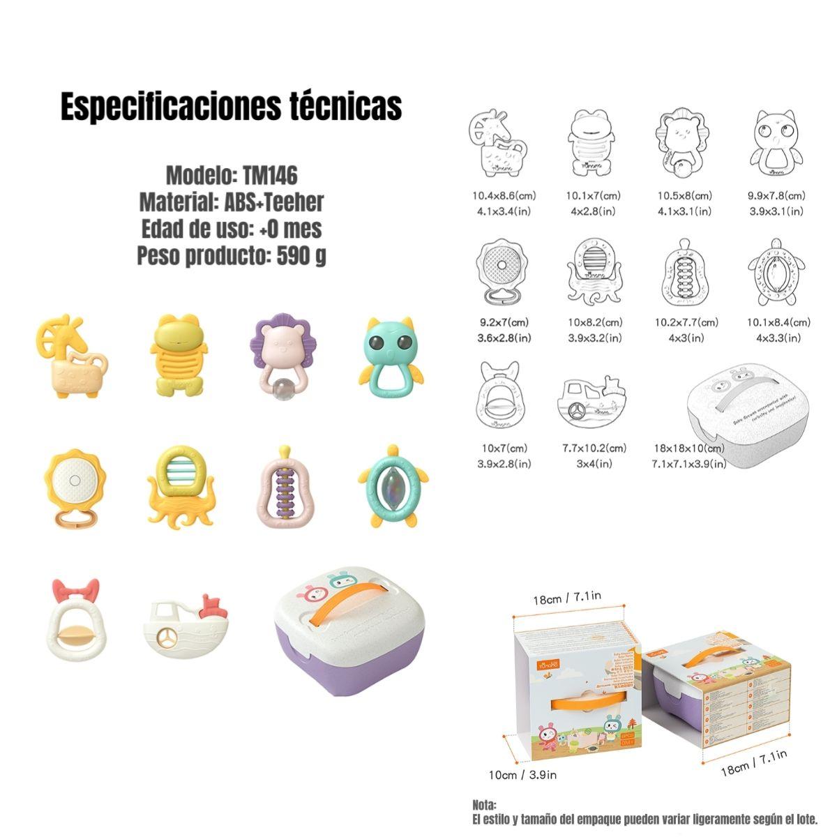 Mordedores Juguetes Sensoriales Educativos TM146 LuBabycas-7