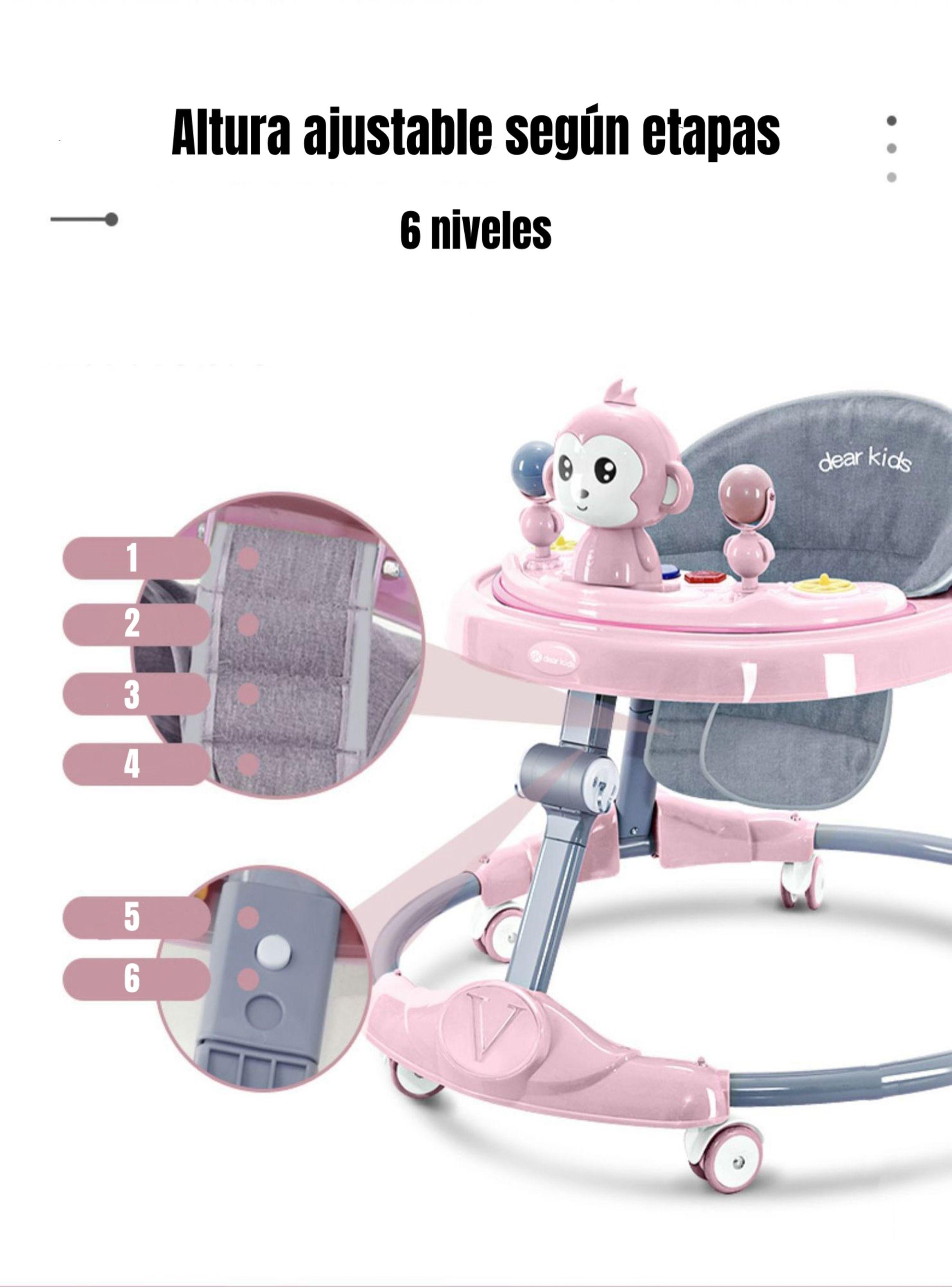 Andador Caminador Plegable Apoya Pies Bora Azul LuBabycas-4