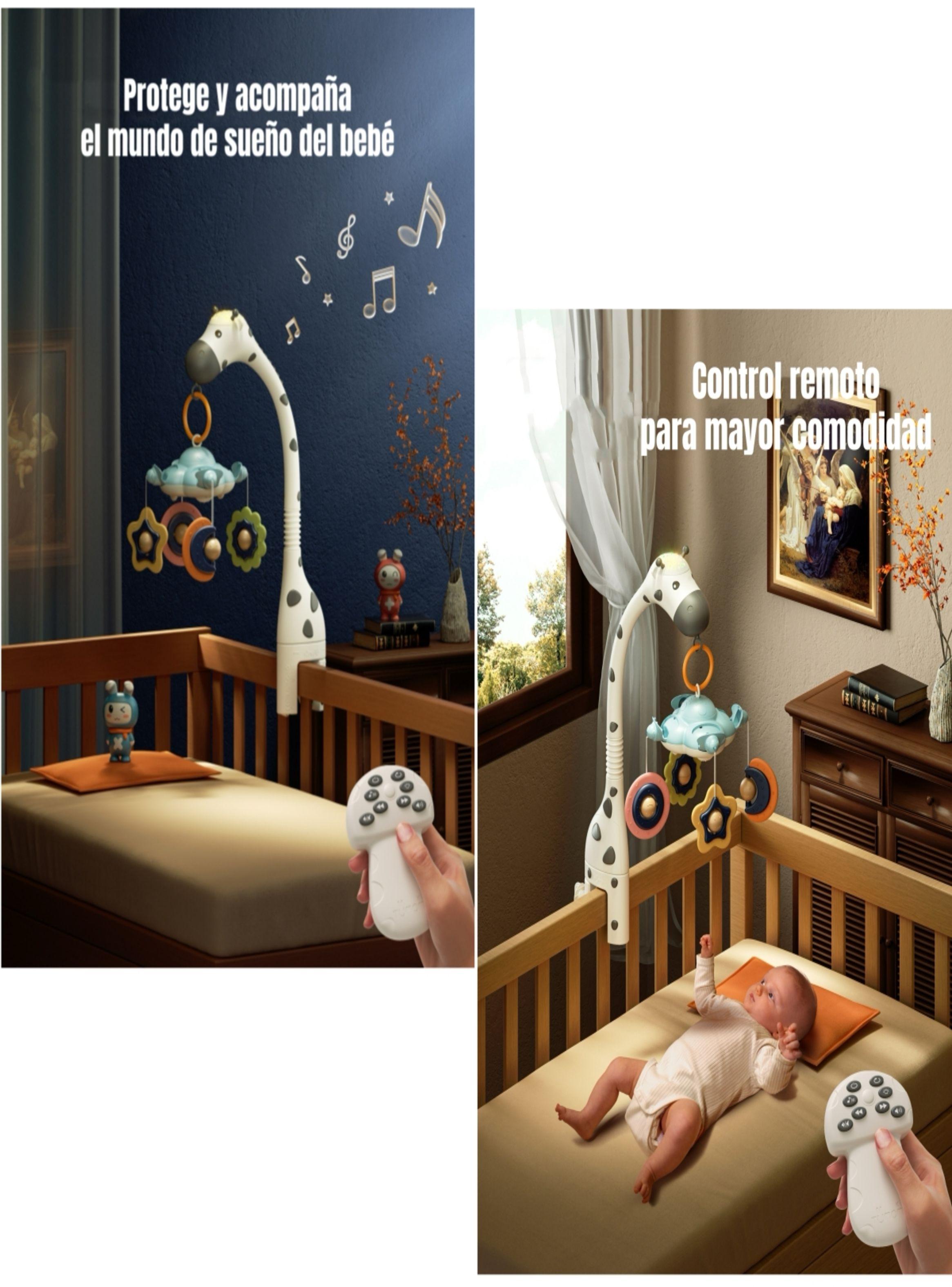 Móvil Y Proyector Luz Espanta Cuco Control TM177 LuBabycas-3