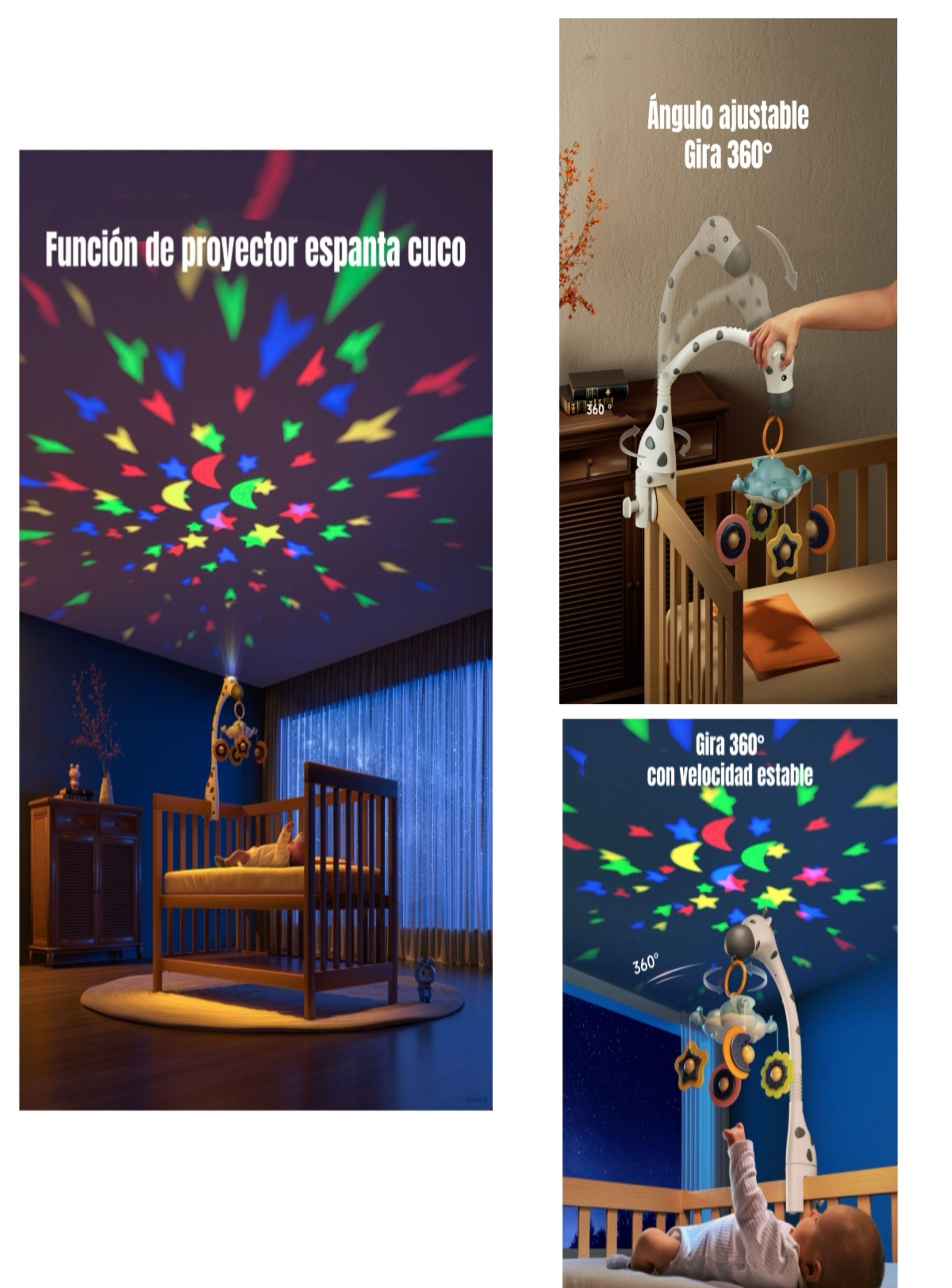 Móvil Y Proyector Luz Espanta Cuco Control TM177 LuBabycas-4