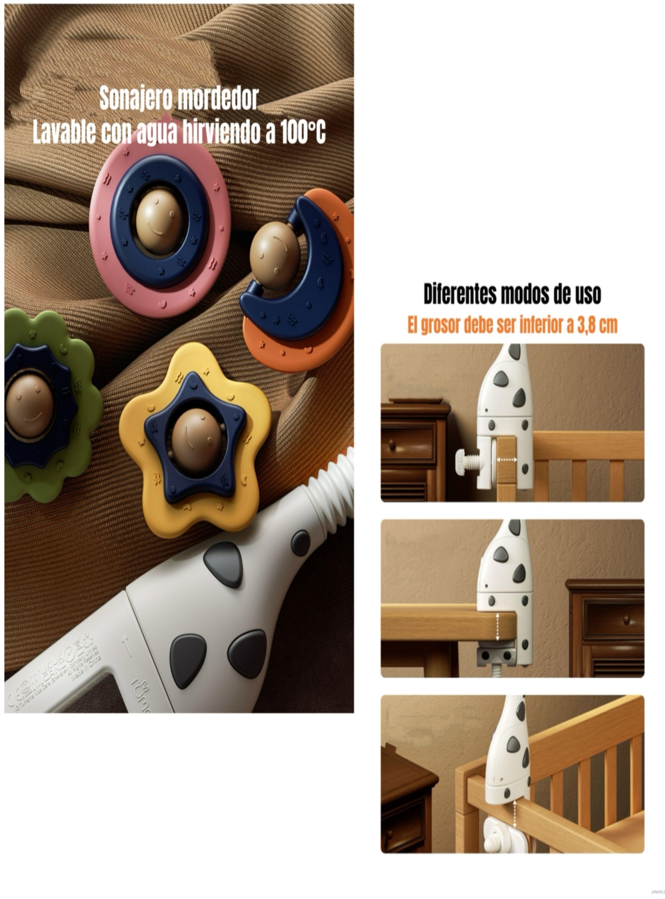 Móvil Y Proyector Luz Espanta Cuco Control TM177 LuBabycas-5