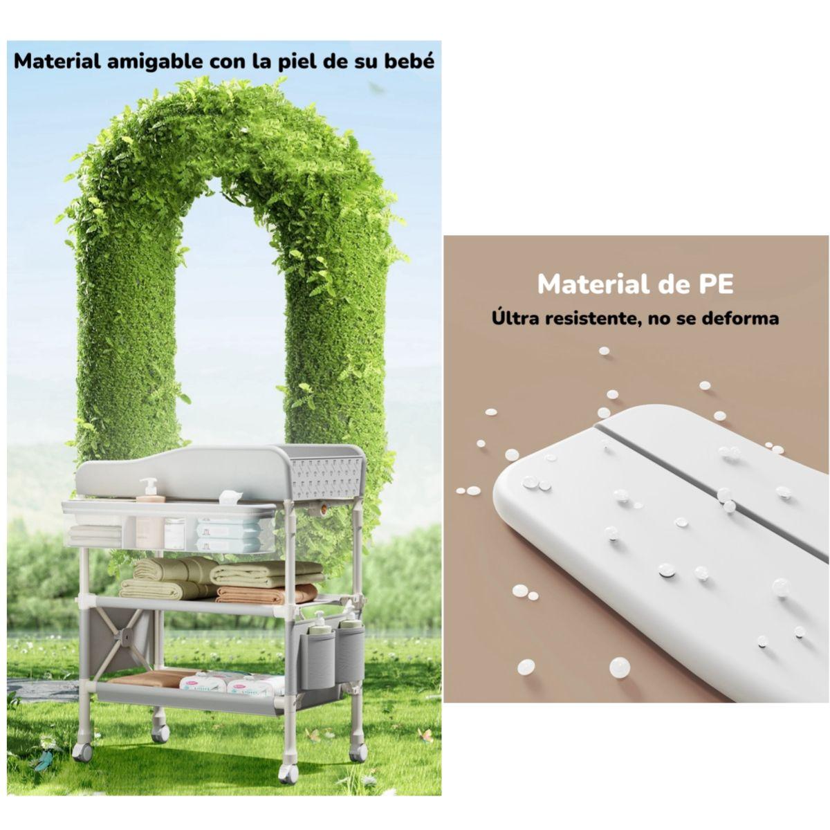Mudador De Pañales Plegable Gris Accesorios Bless LuBabycas-7