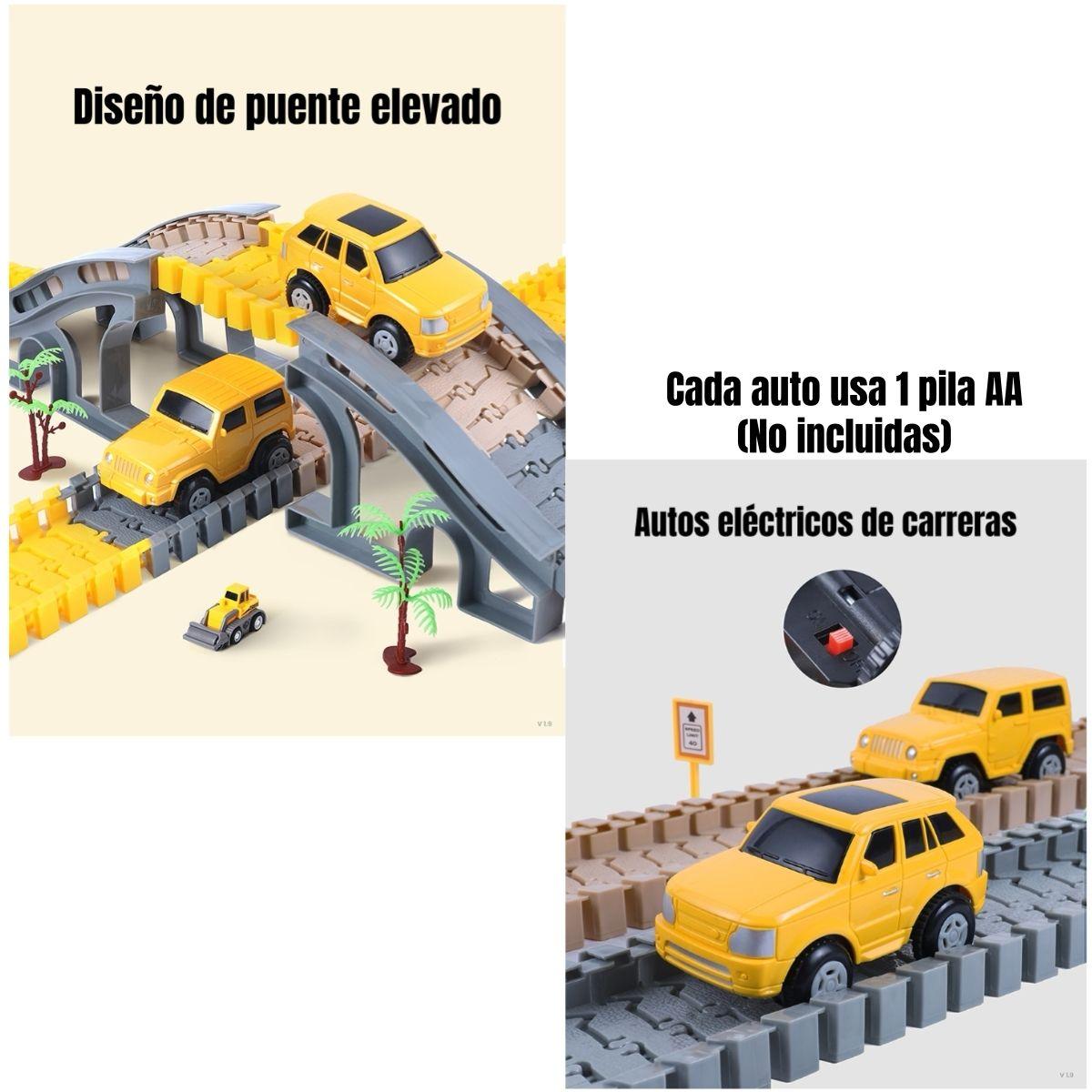 Juguete Autopista Eléctrica 249 Piezas TM208 LuBabycas-4