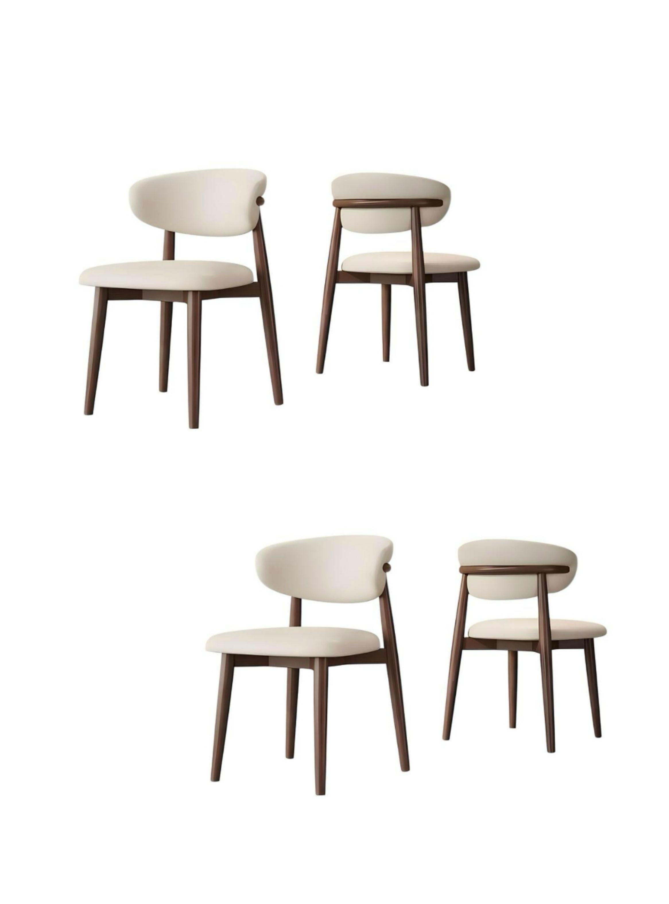 Pack 4 Sillas de Comedor Madera Café Ankara-0