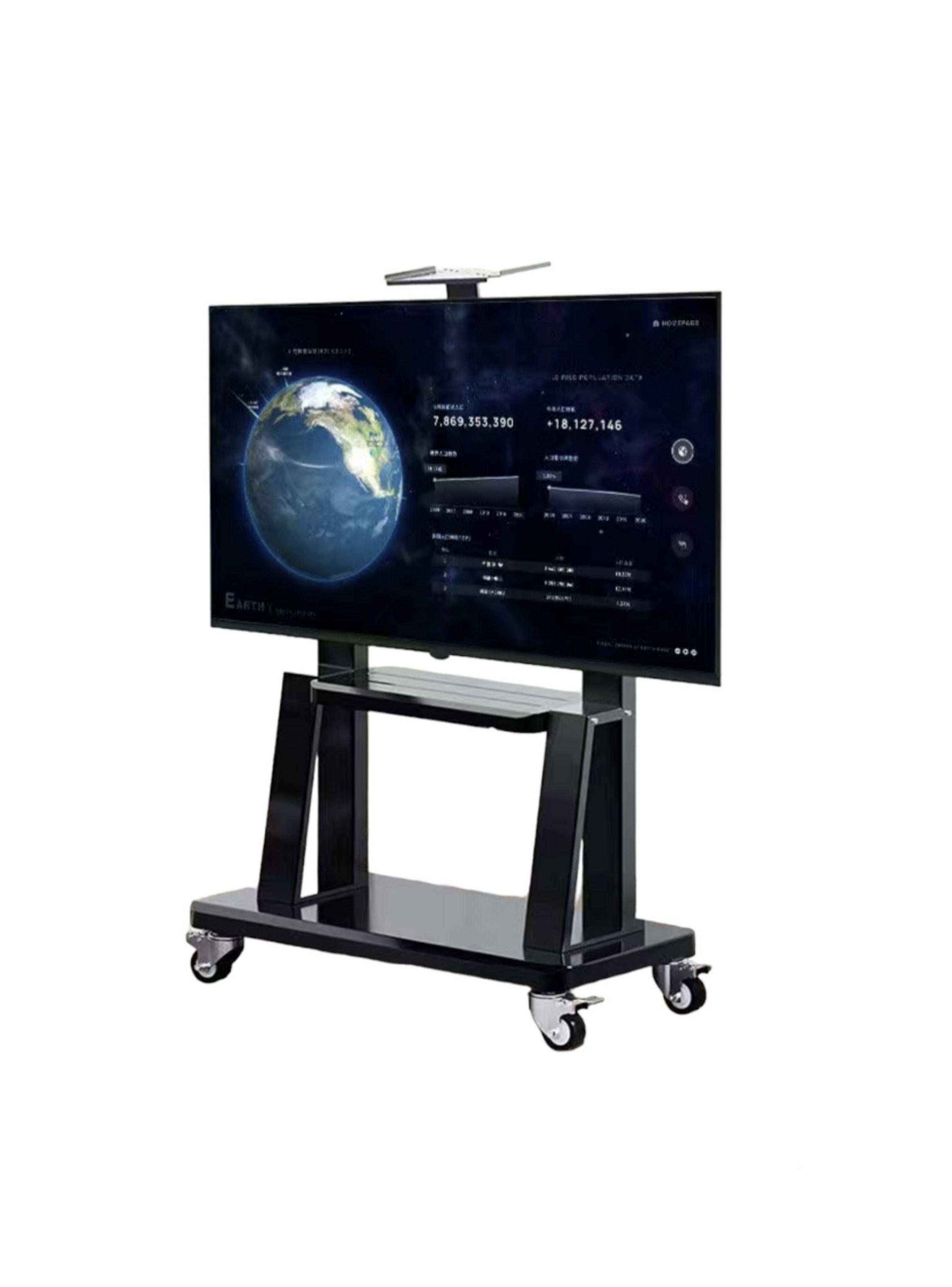 Soporte TV Rack Pedestal 32”-75” Con Ruedas Portatil-0