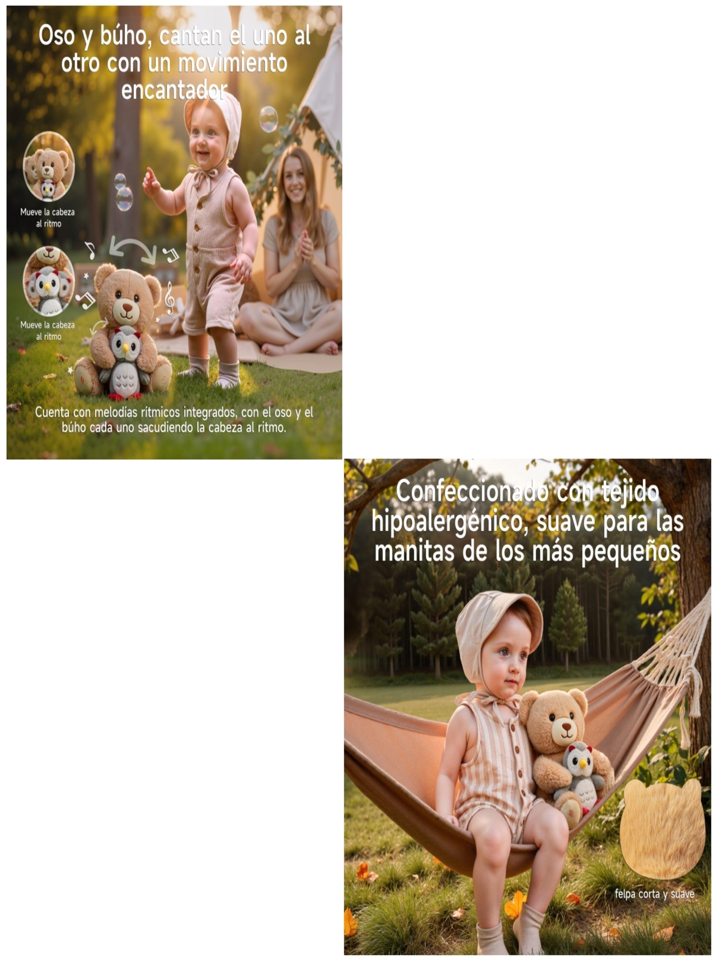 Peluche Interactivo Oso Musical Grabación JP008 LuBabycas-5