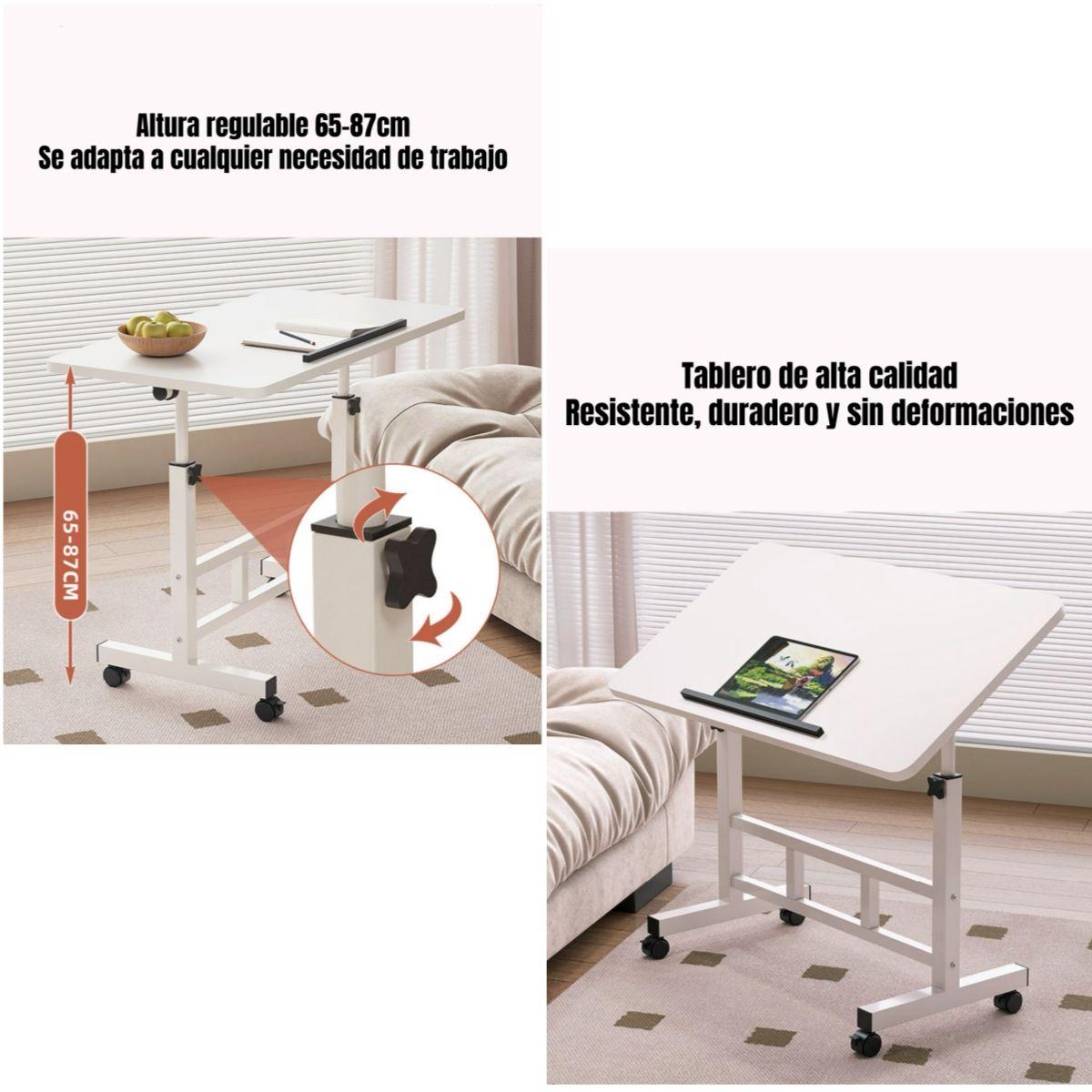 Escritorio Plegable Hatch 80x40cm Con Barrera Antideslizante-3