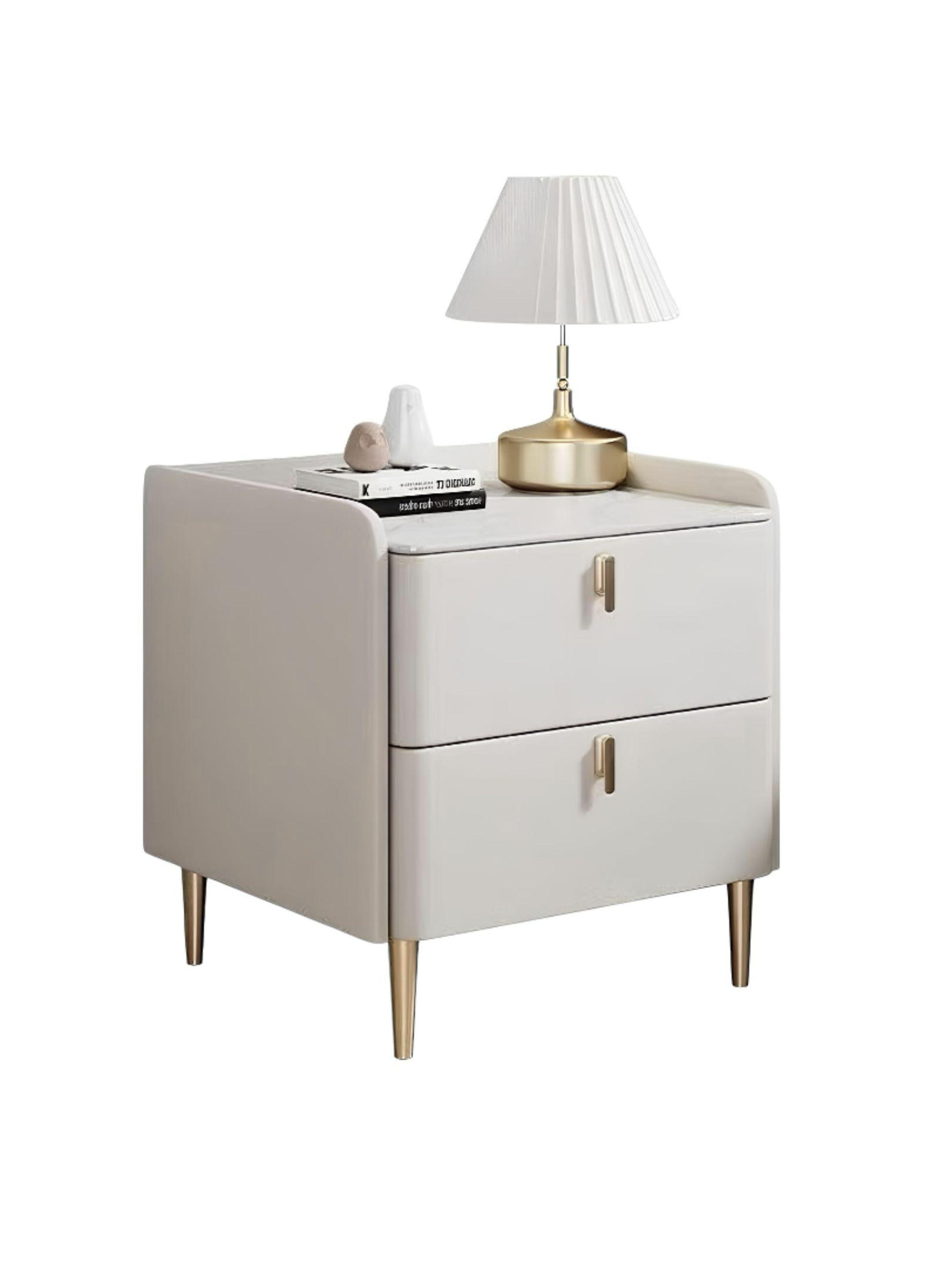 Velador Con Cubierta Pétrea Cuero Sintético Model 3-0