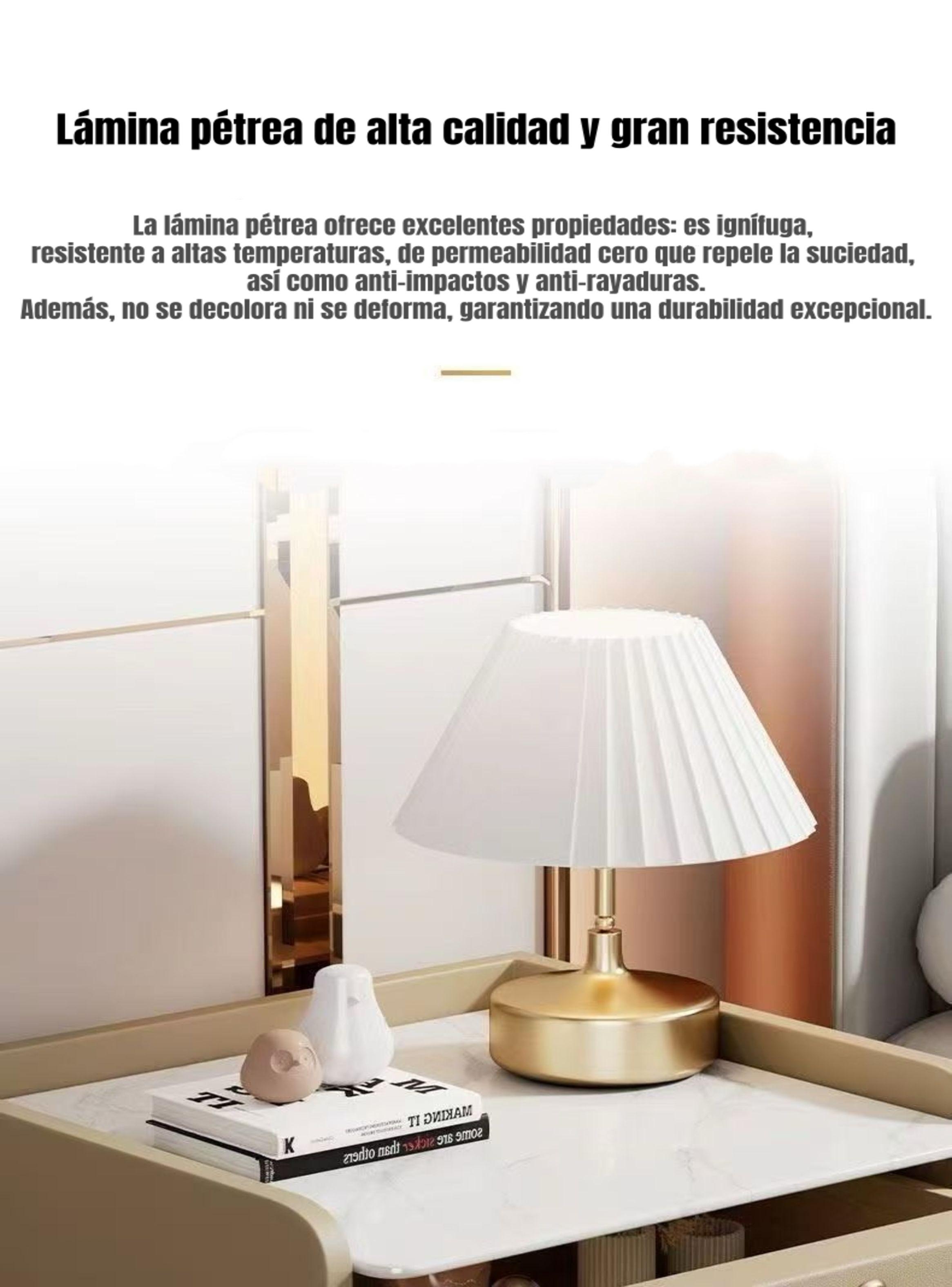 Velador Con Cubierta Pétrea Cuero Sintético Model 3-5