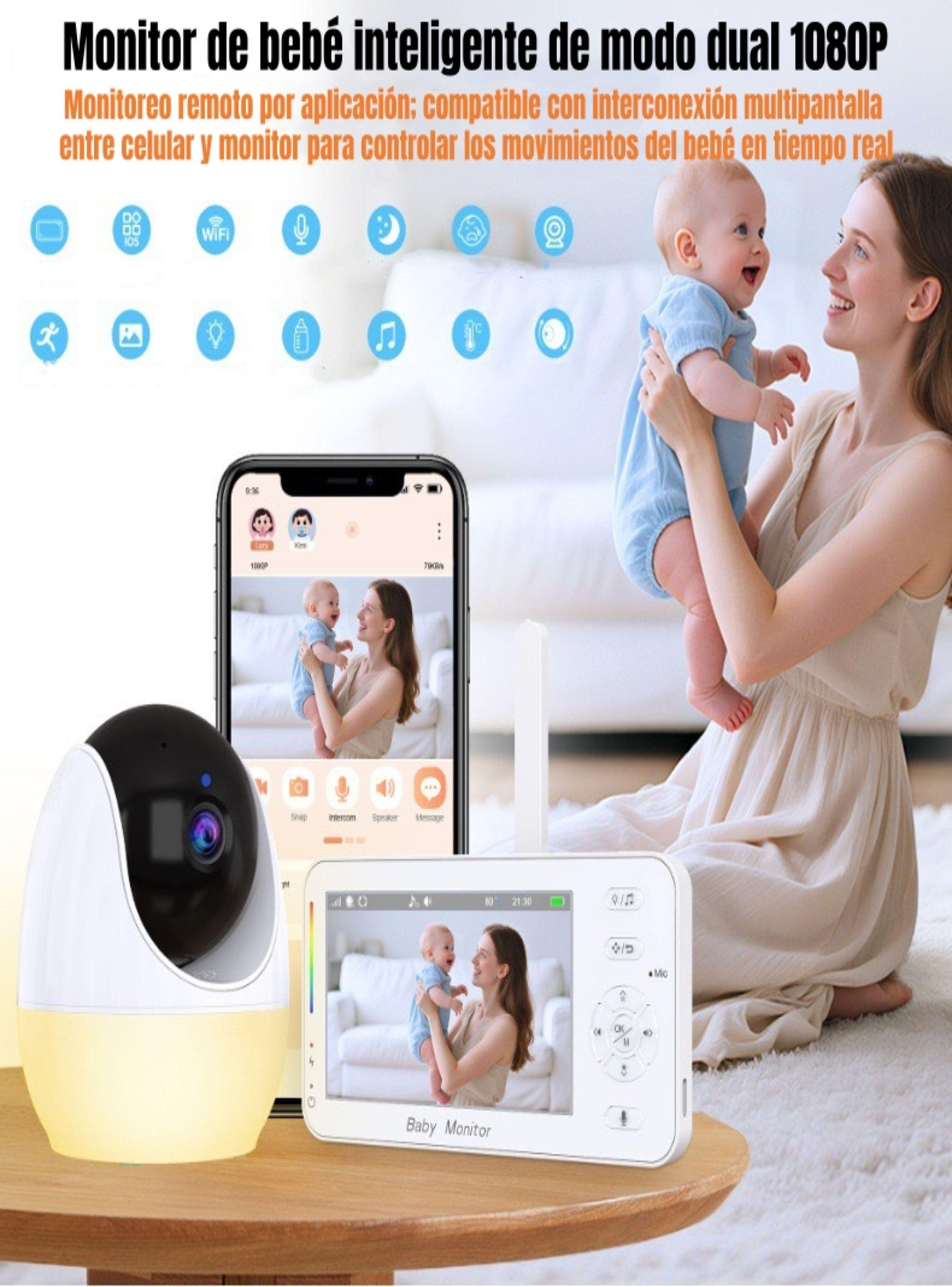 Cámara Monitor LuBabycas Con APP Luz 4,3″1080P ABM206-7