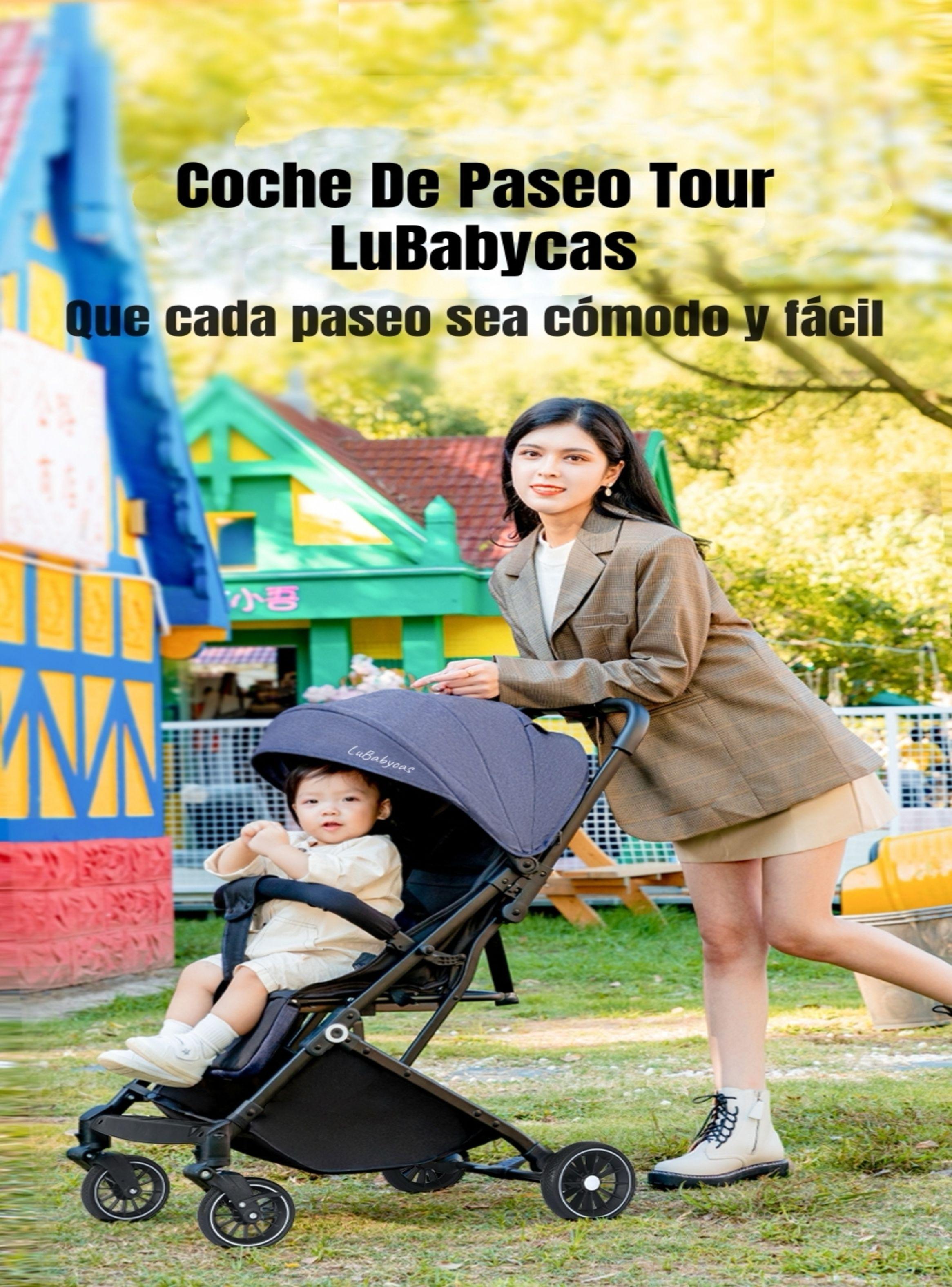 Coche De Paseo Maleta Compacto 0-3 Años Tour Negro LuBabycas-2